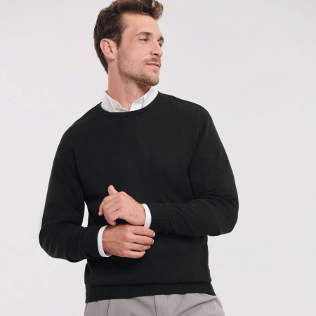 MEN'S CREW NECK KNITTED PULLOVER