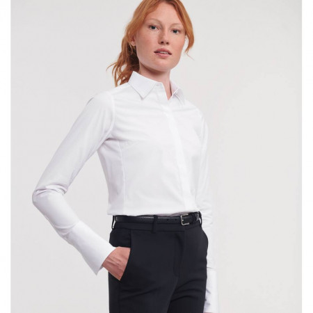 LADIES' LONG SLEEVE FITTED ULTIMATE STRETCH SHIRT