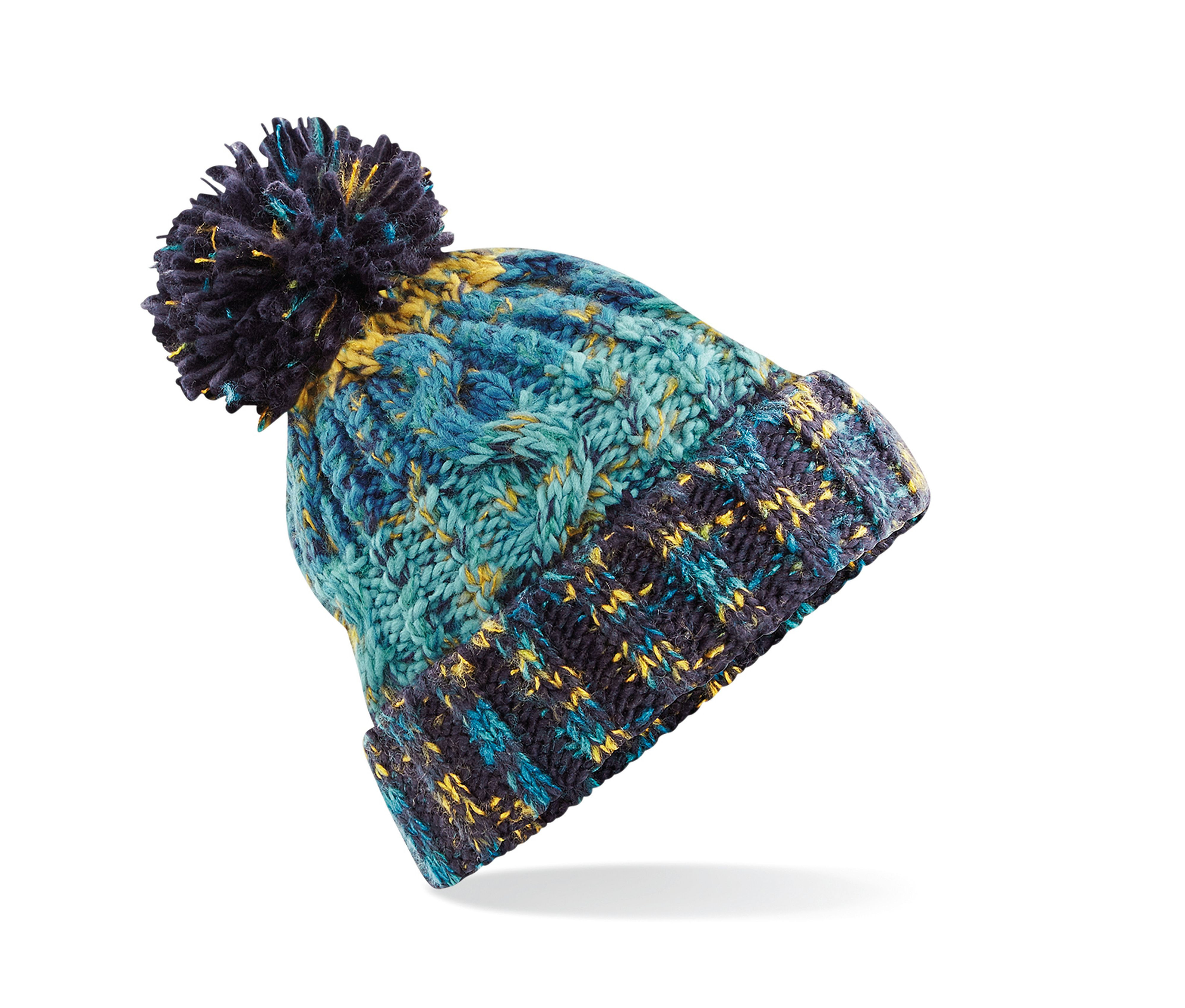CORKSCREW POM POM BEANIE