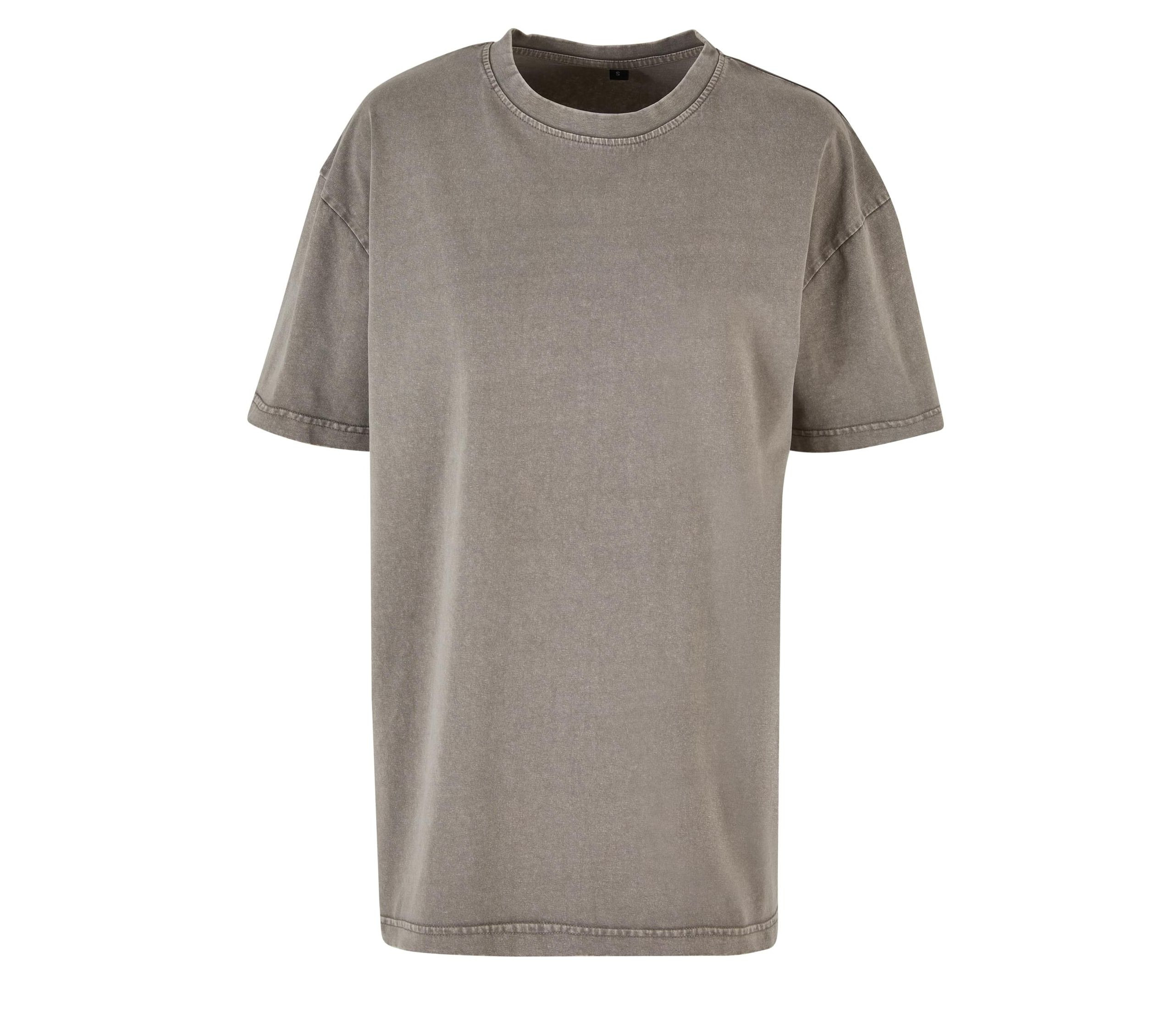 LADIES OVERSIZED ACID WASH TEE