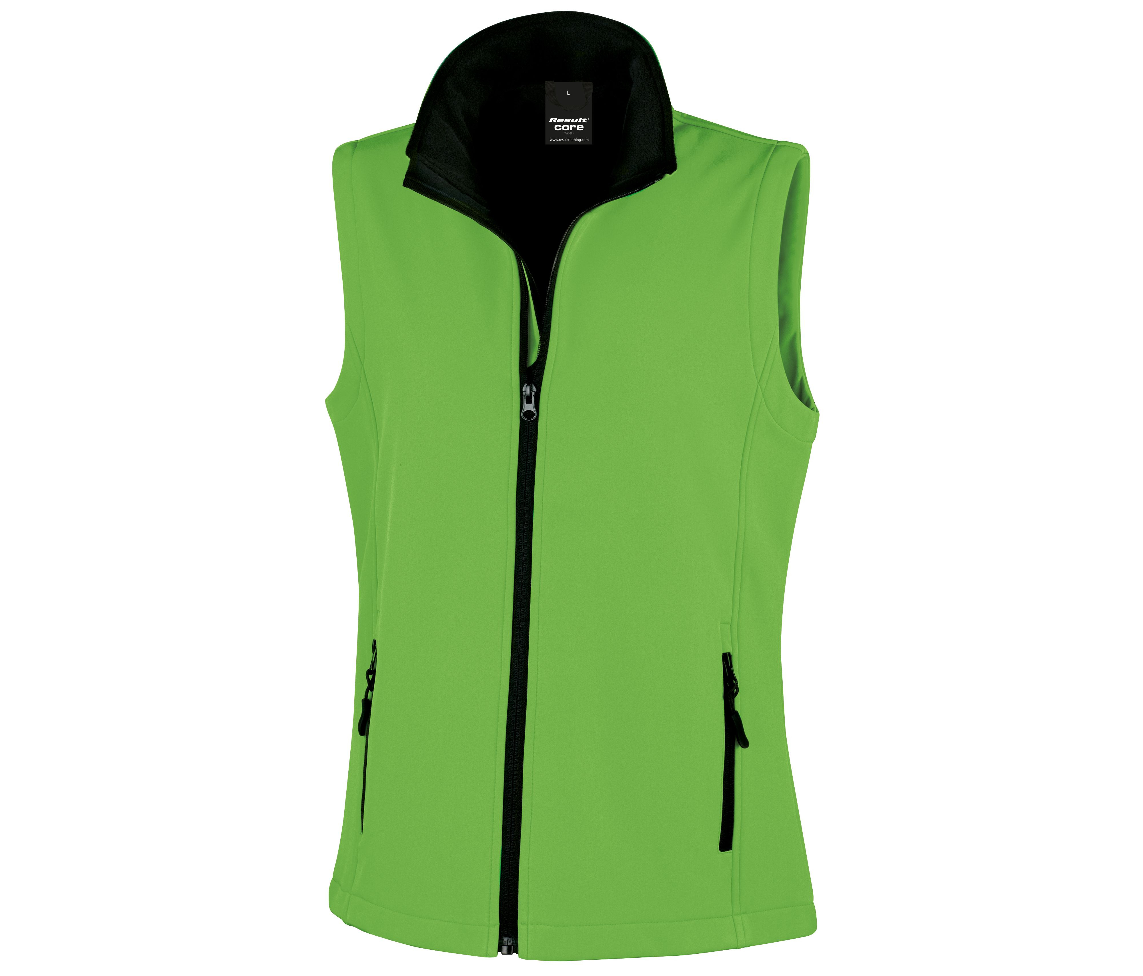 WOMENS PRINTABLE SOFTSHELL BODYWARMER