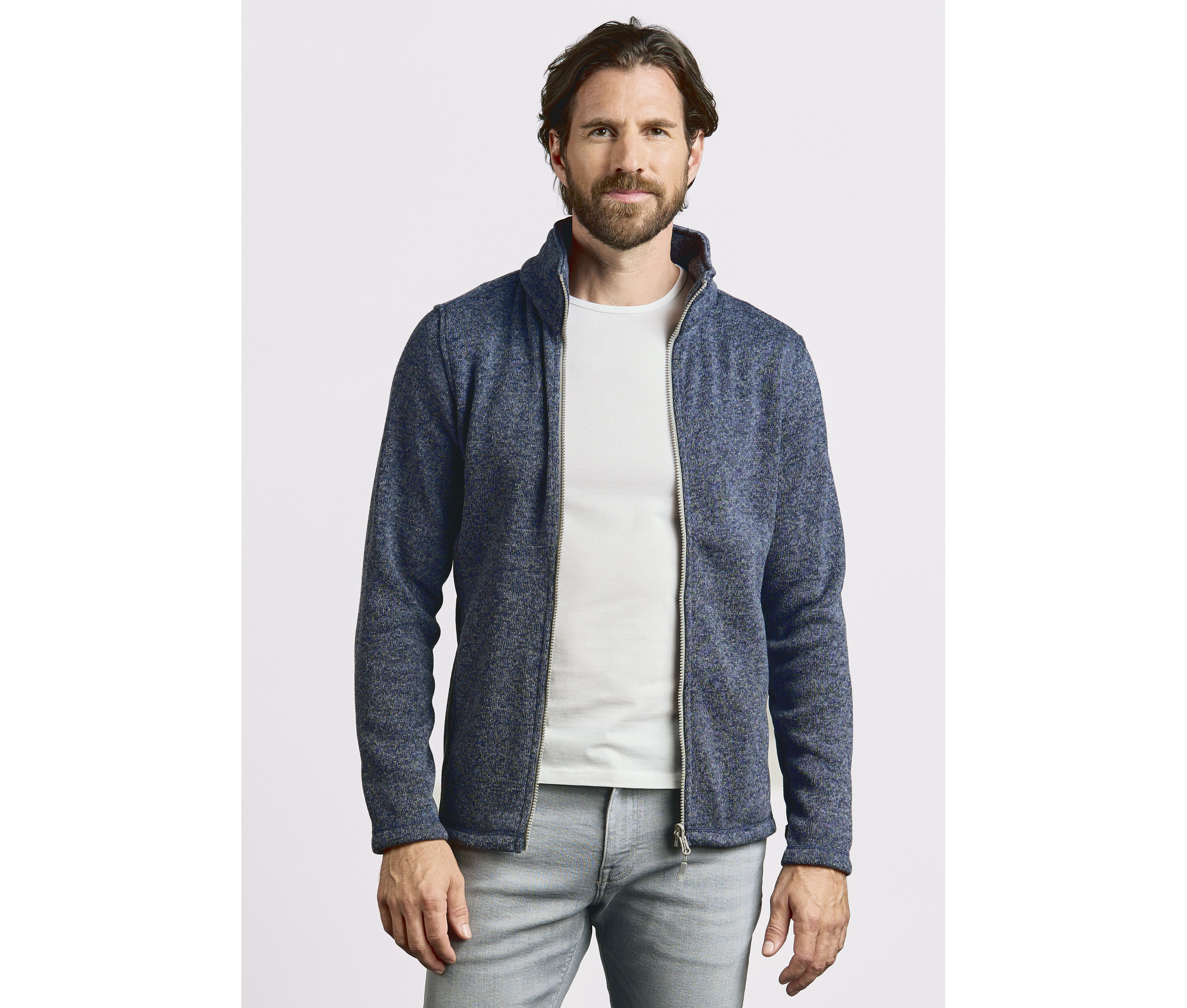 MEN'S KNIT FLEECE JACKET C+
