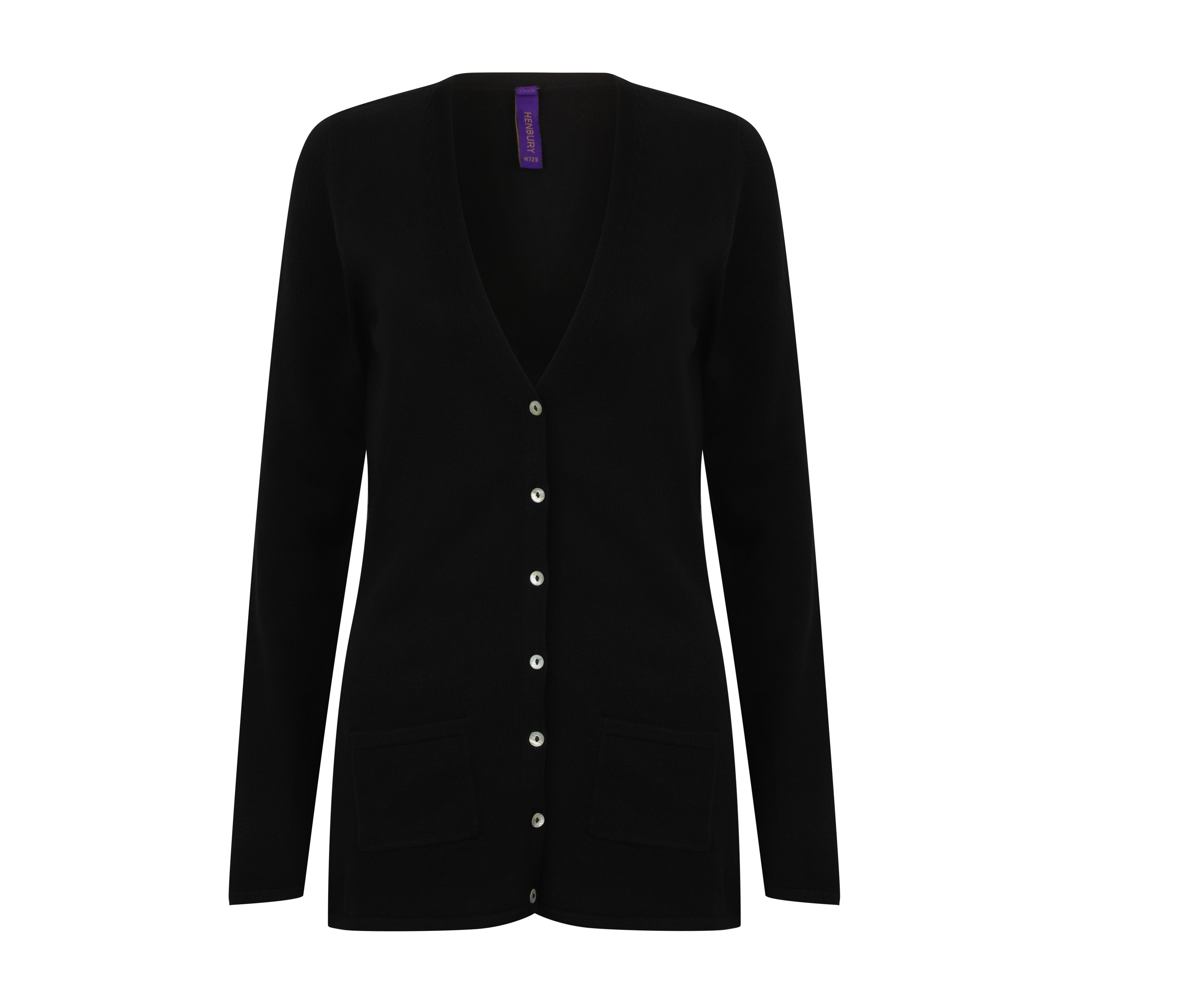 LADIES' V - BUTTON CARDIGAN