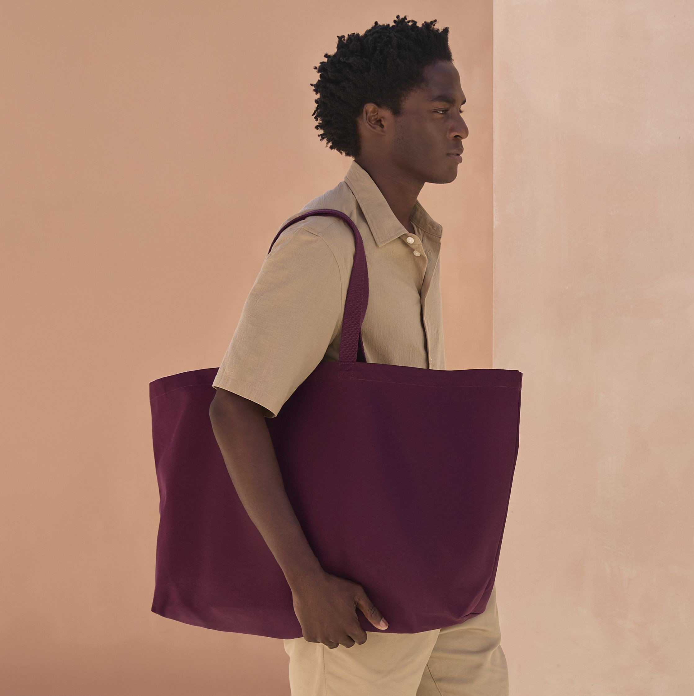 HEAVYWEIGHT CANVAS OVERSIZED TOTE BAG