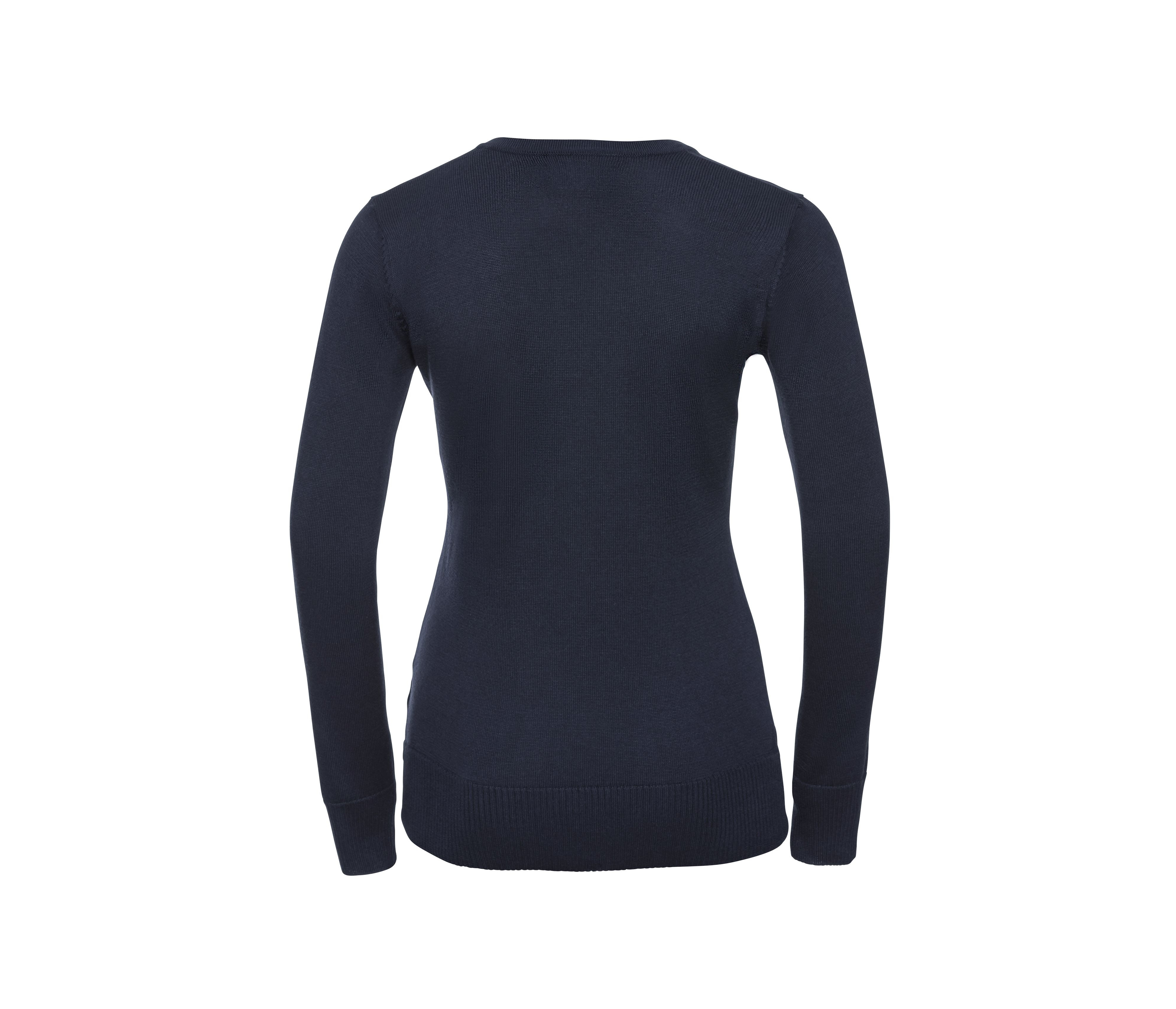 LADIES' V-NECK KNITTED PULLOVER