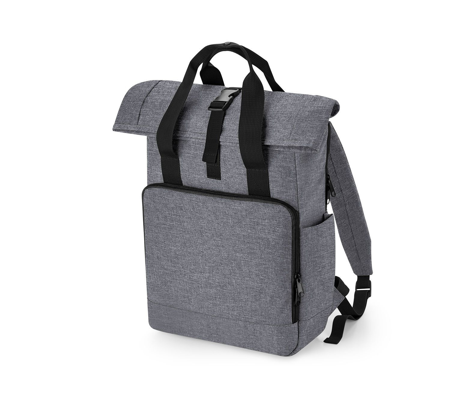 RECYCLED TWIN HANDLE ROLL-TOP LAPTOP BACKPACK