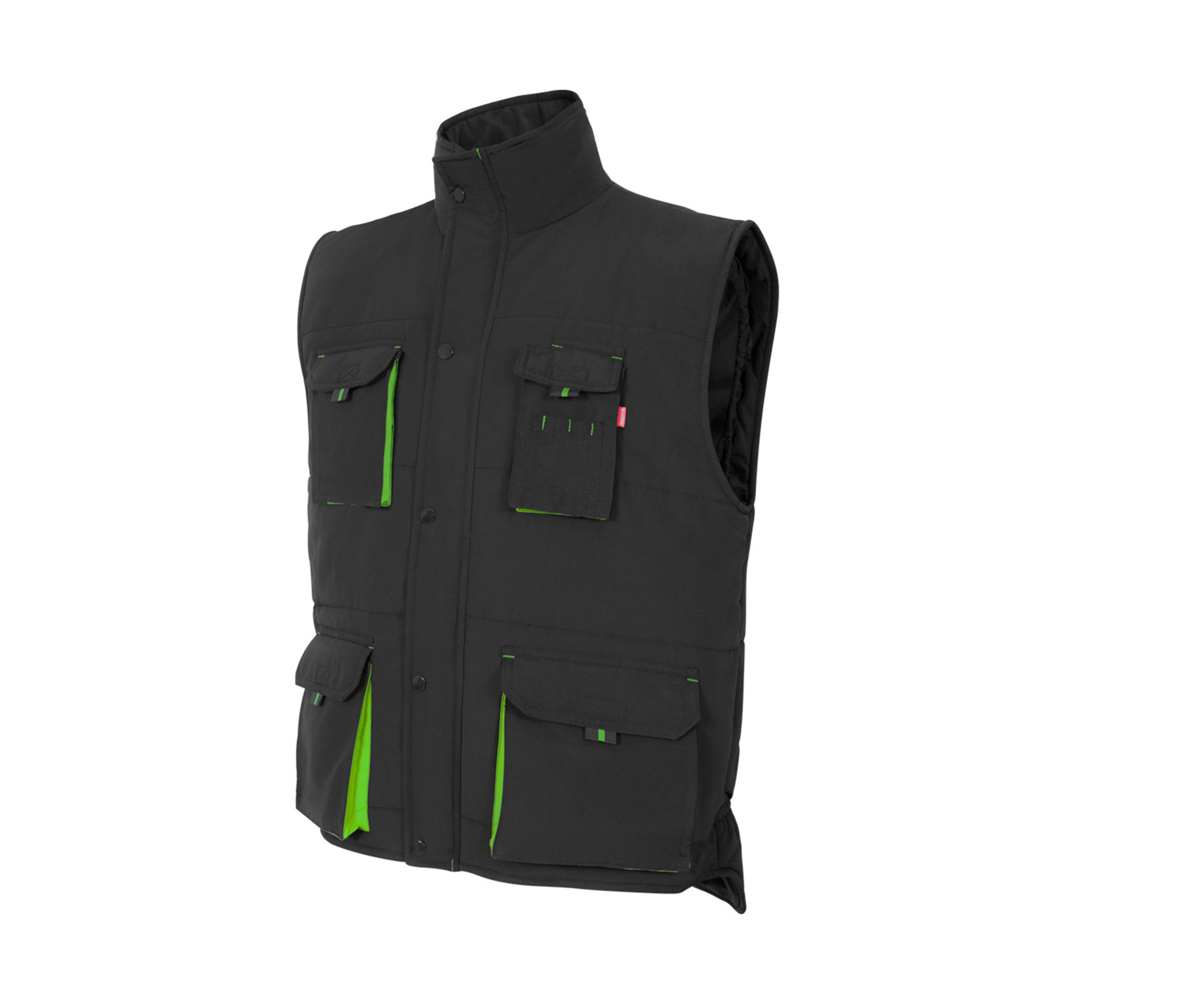 GILET MATELASSÉ BICOLORE MULTIPOCHES