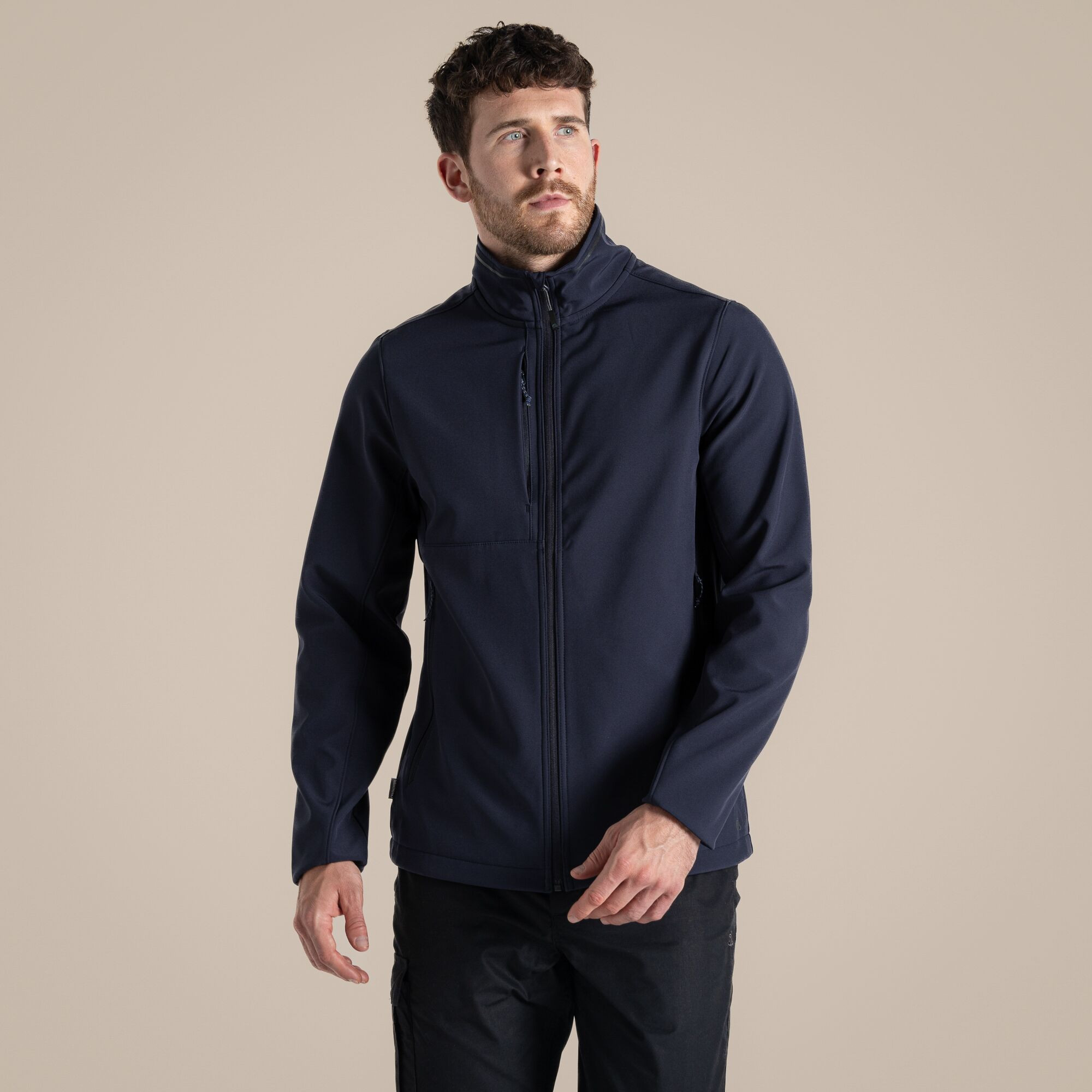 EXPERT MENS BASECAMP SOFTSHELL JACKET BLACK