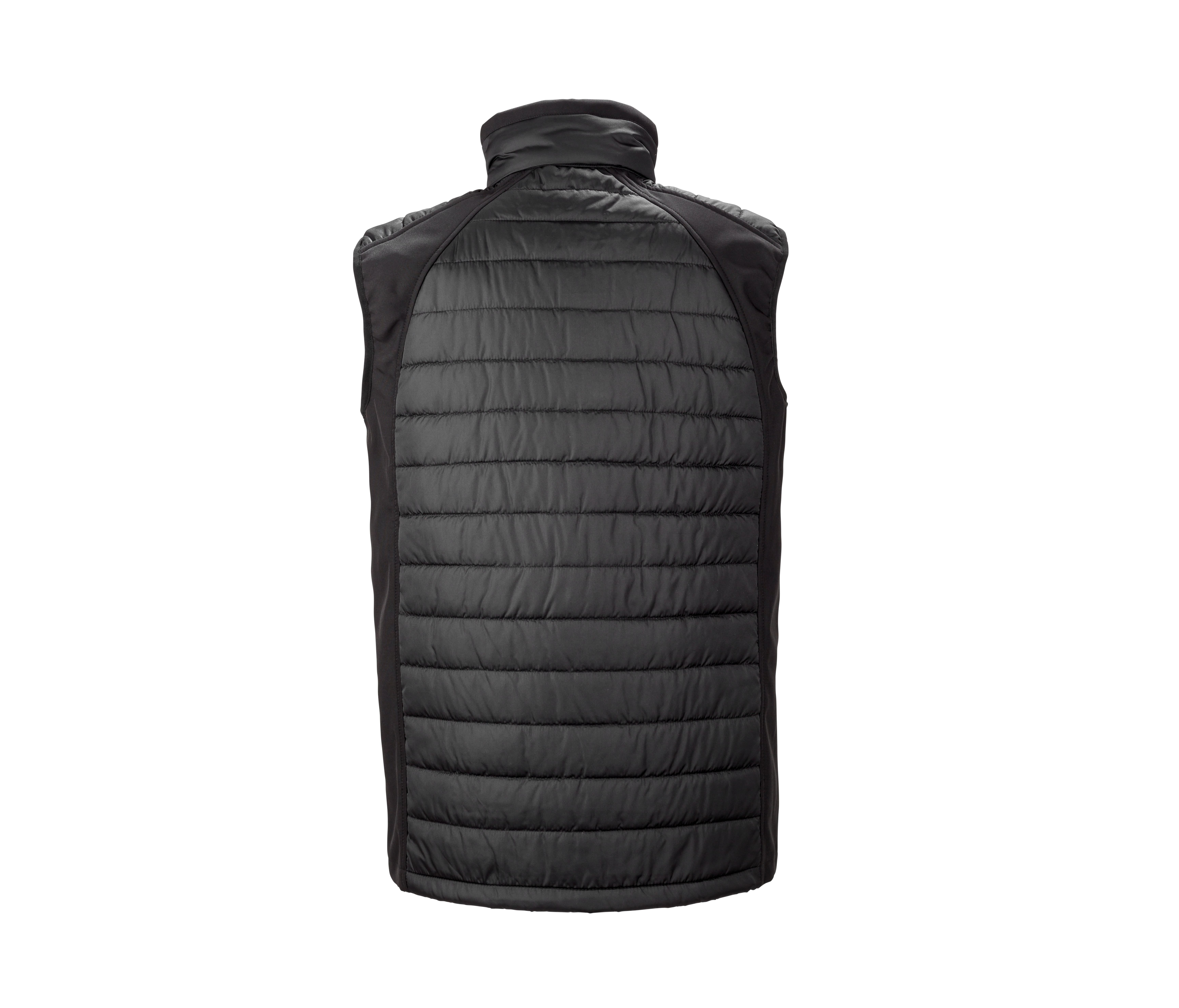 BLACK COMPASS PADDED SOFTSHELL GILET