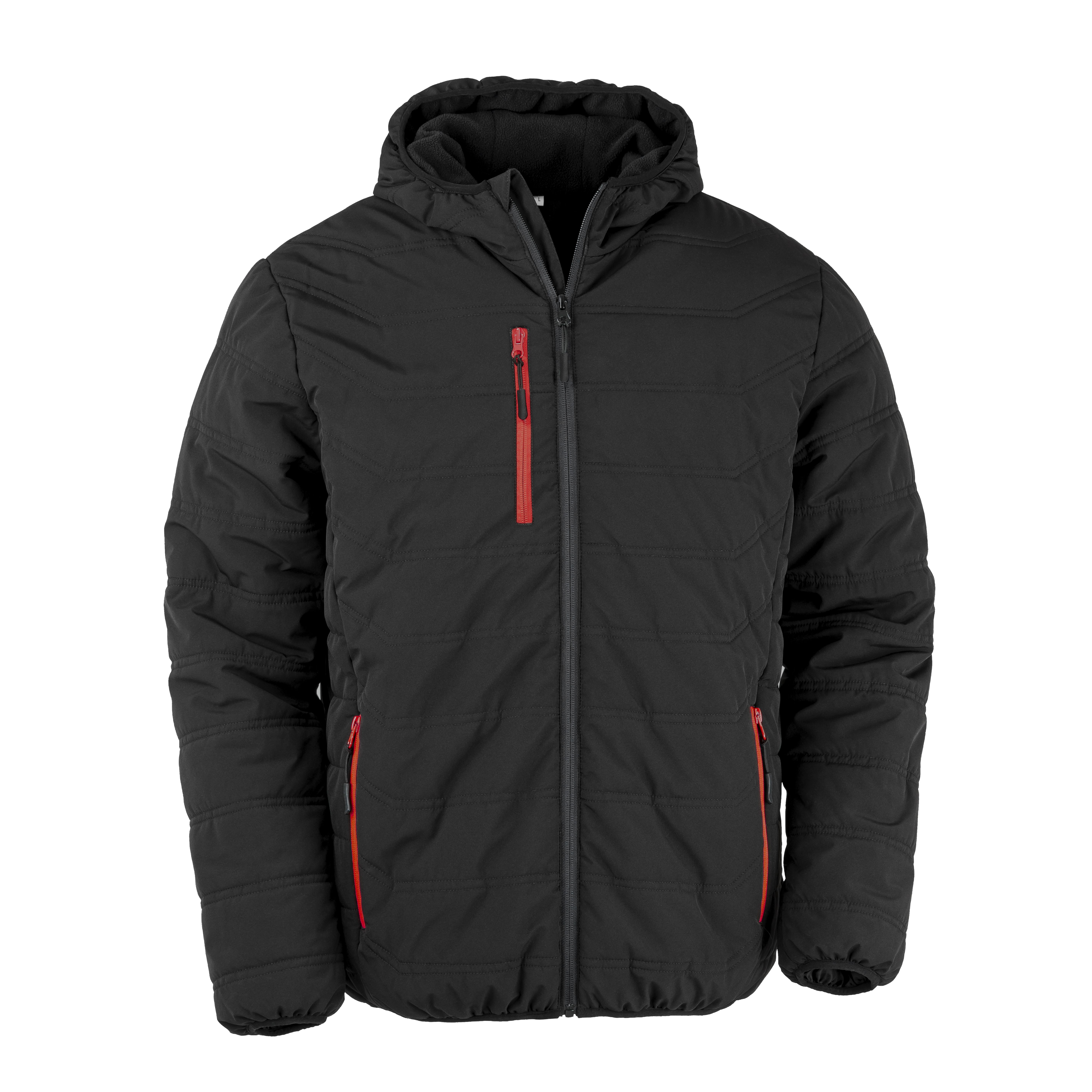 BLACK COMPASS PADDED WINTER JACKET