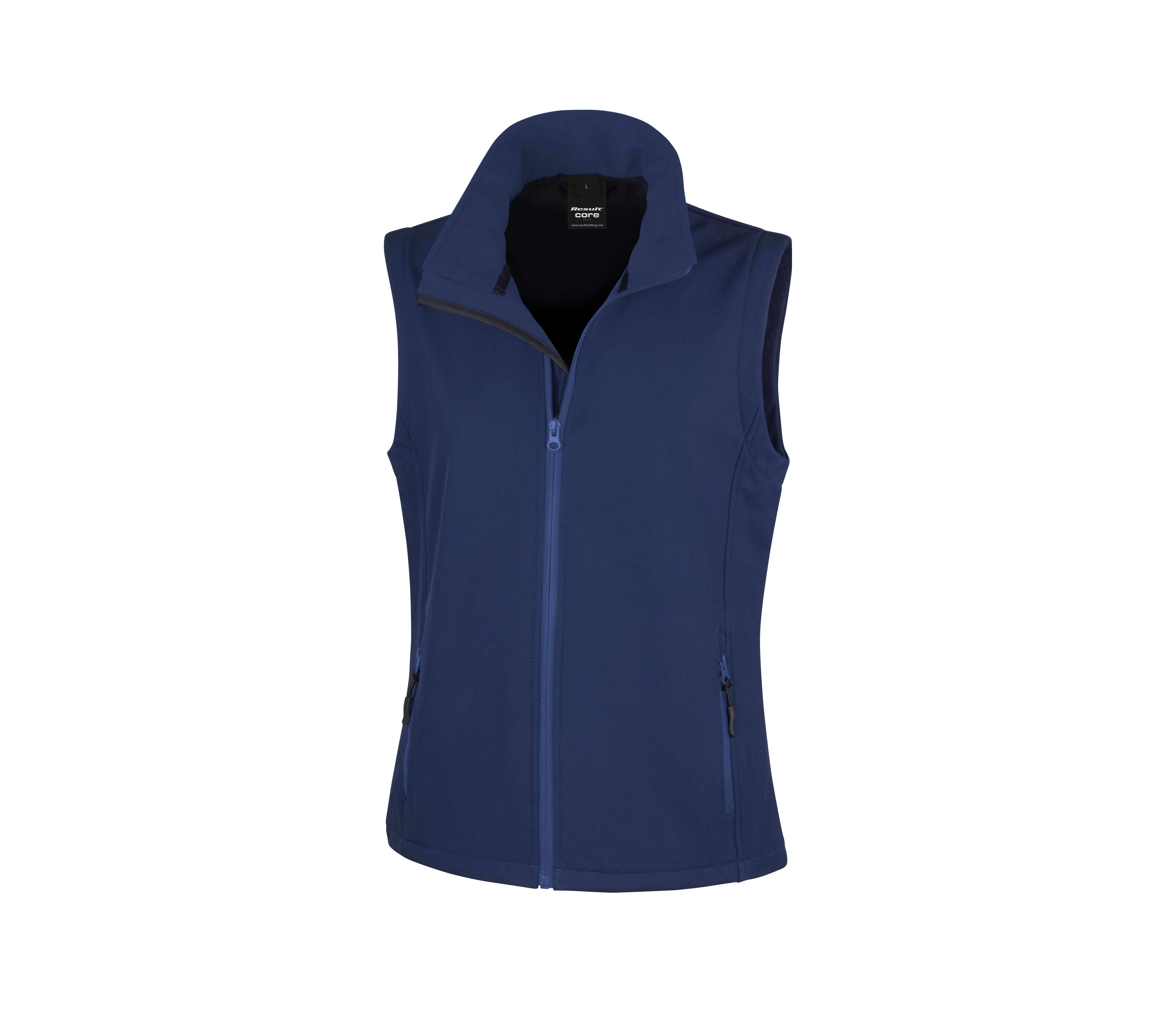 WOMENS PRINTABLE SOFTSHELL BODYWARMER