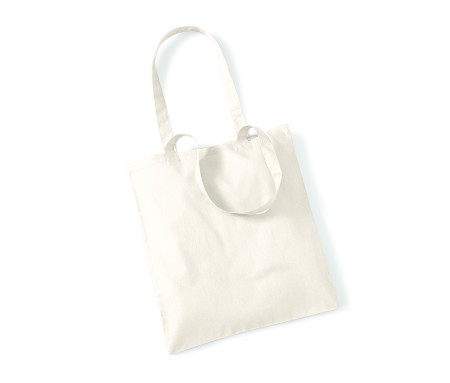 COTTON LARGE HANDLE BASIC SHOPPER