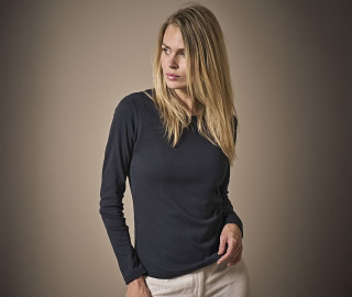 LADIES LONG SLEEVE INTERLOCK TEE