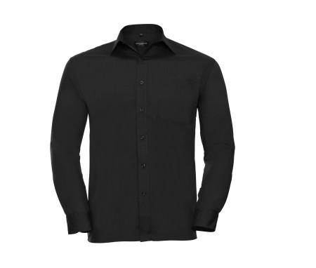 MEN'S LONG SLEEVE CLASSIC POLYCOTTON POPLIN SHIRT