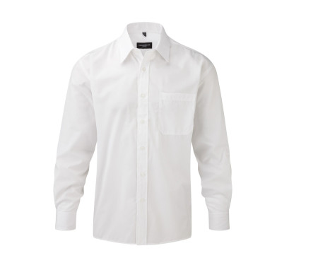 MEN'S LONG SLEEVE CLASSIC POLYCOTTON POPLIN SHIRT