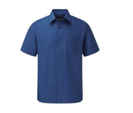 MEN'S SHORT SLEEVE CLASSIC POLYCOTTON POPLIN SHIRT