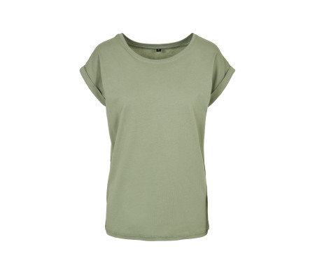 LADIES EXTENDED SHOULDER TEE