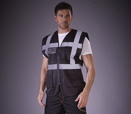 MULTI-FUNCTIONAL EXECUTIVE HI-VIS WAISTCOAT