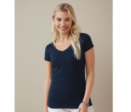 STRETCH-T V-NECK