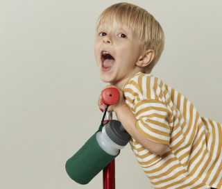 WATER BOTTLE AND HOLDER