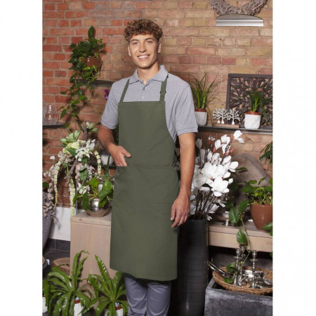 BIB APRON BASIC WITH BUCKLE AND POCKET