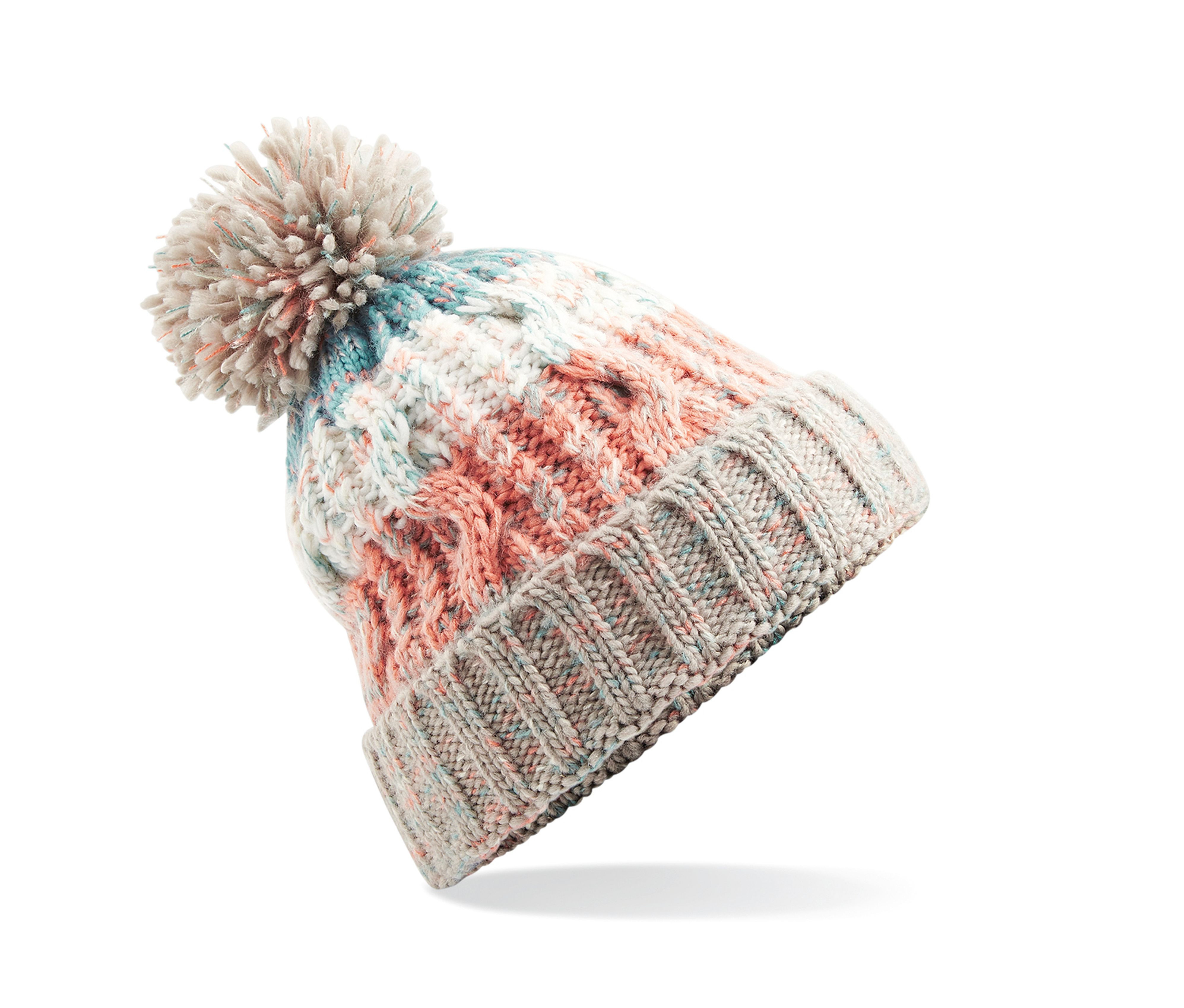 CORKSCREW POM POM BEANIE