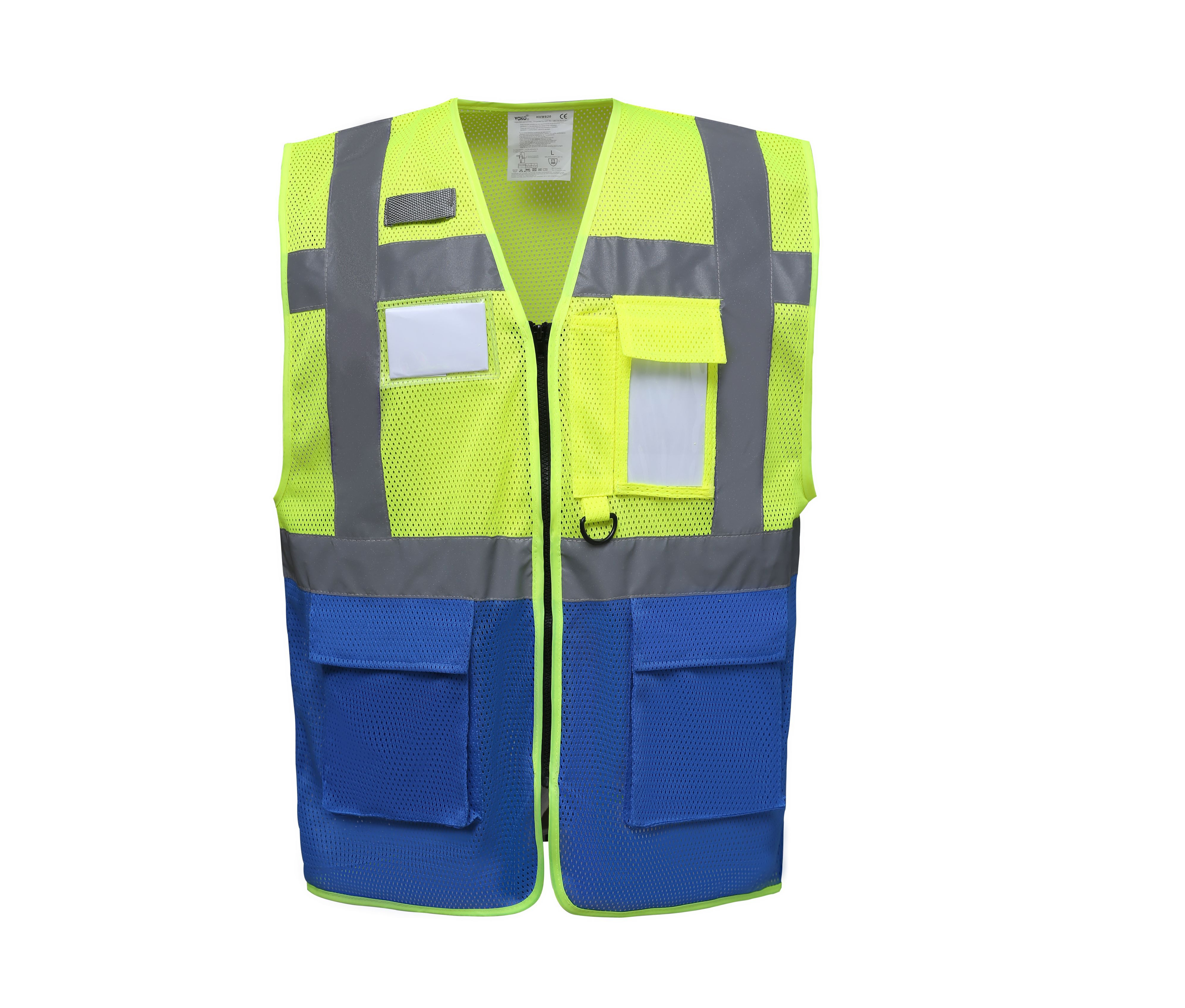 HI-VIS TOP COOL RECYCLED OPEN MESH EXECUTIVE WAISTCOAT