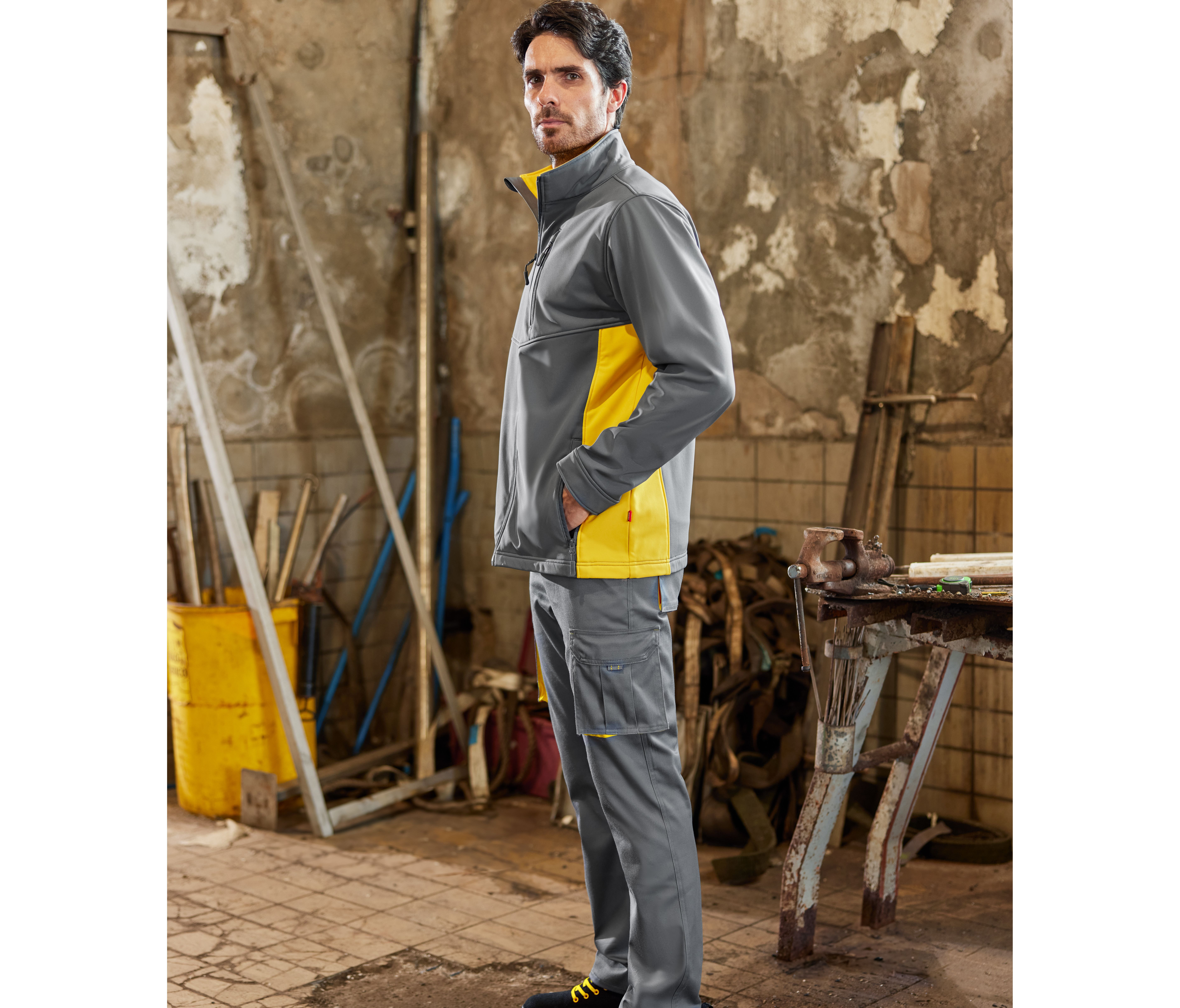 BLOUSON SOFTSHELL BICOLORE