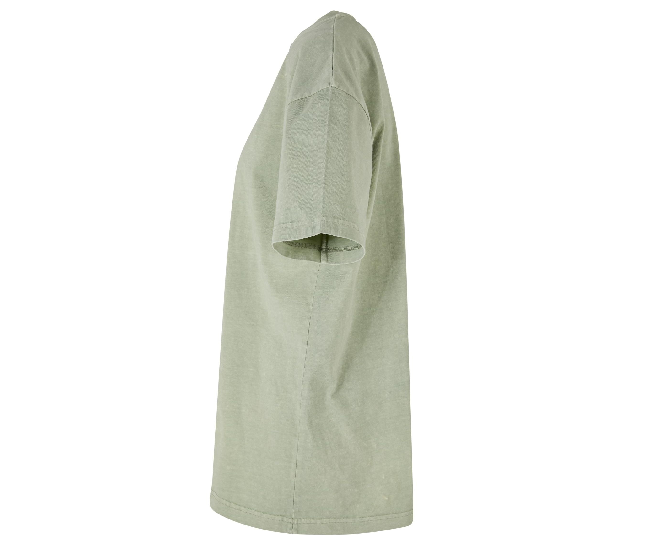 LADIES OVERSIZED ACID WASH TEE