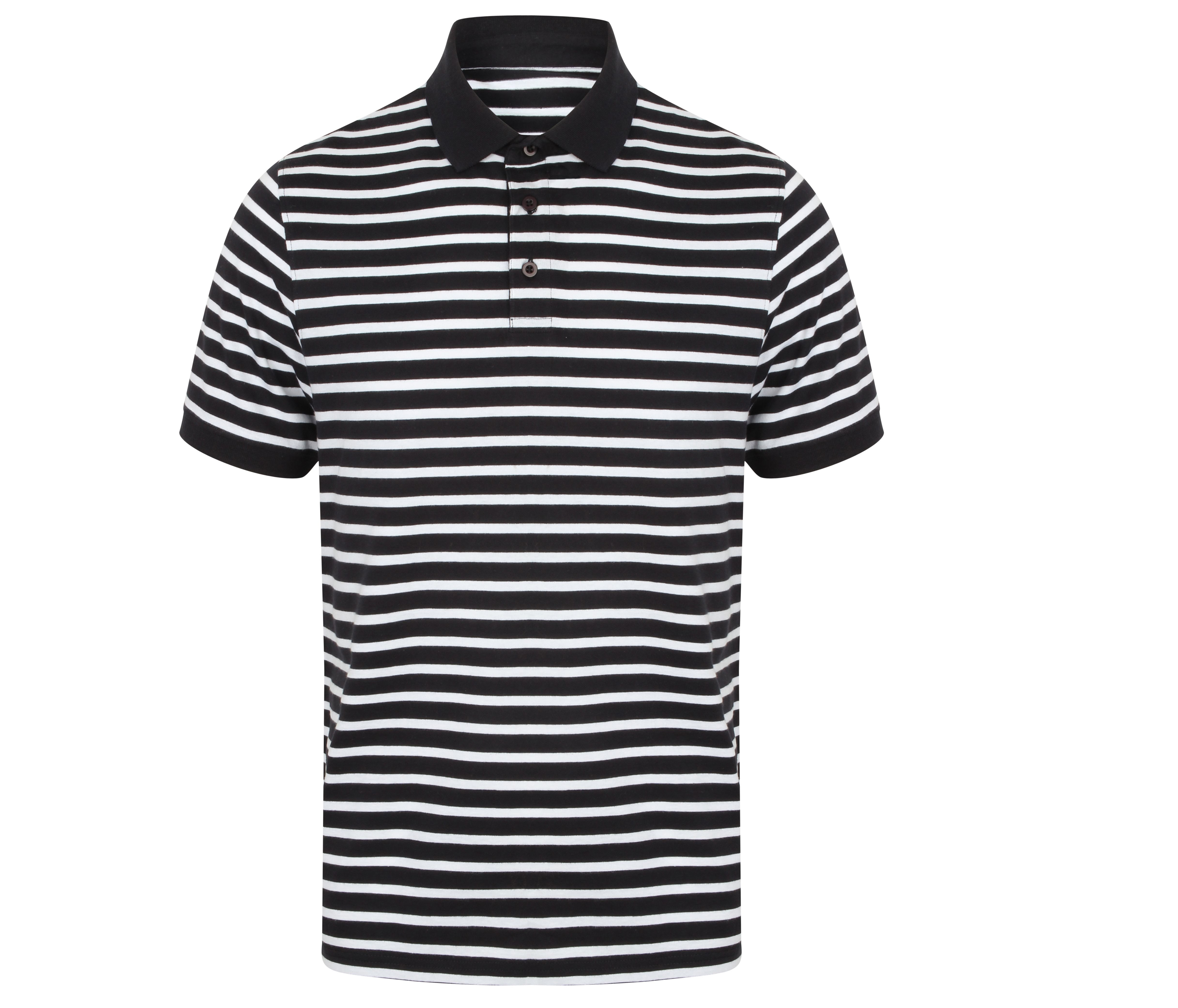 STRIPED JERSEY POLO SHIRT