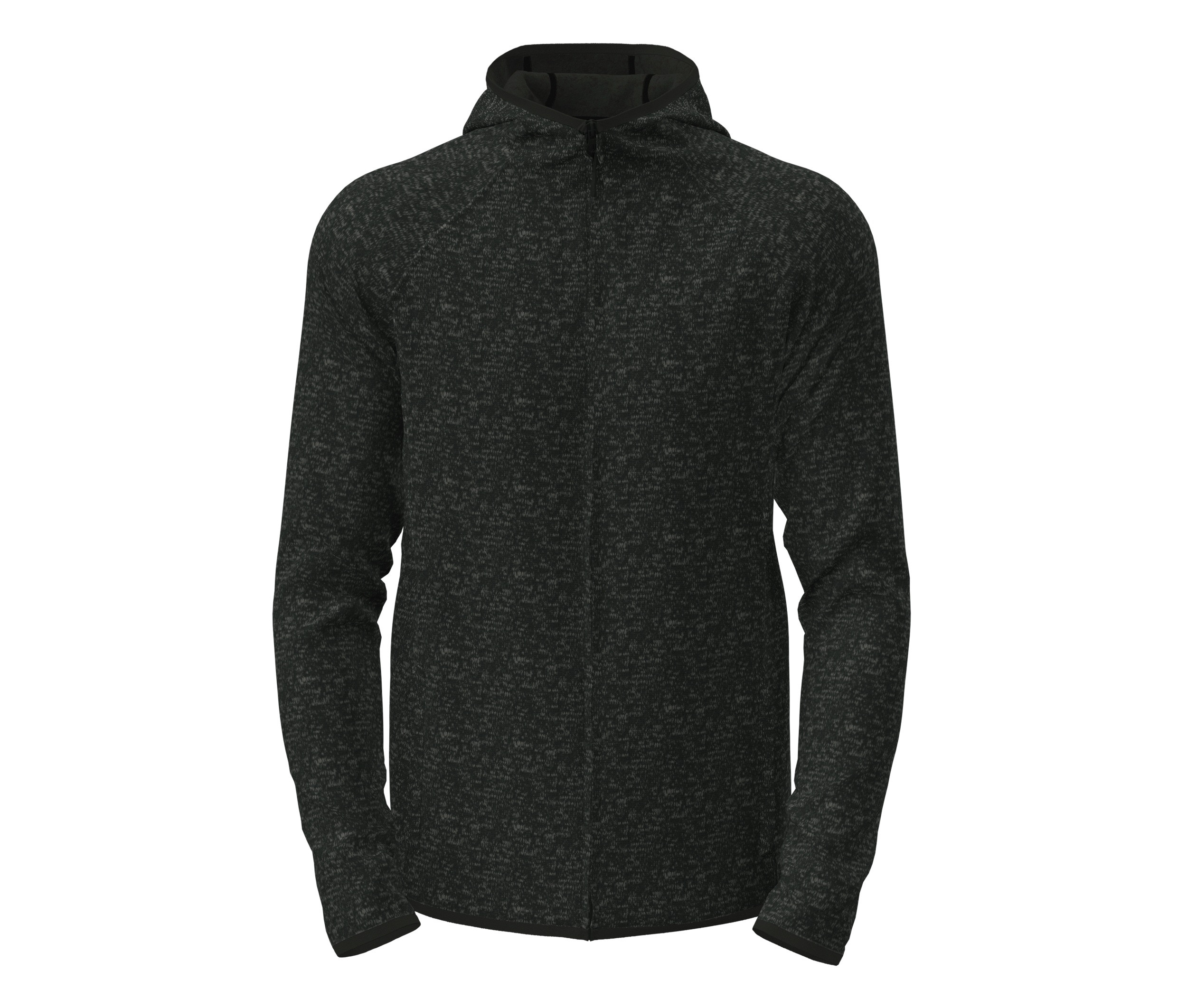 LUX HOODED KNIT FLEECE JACKET FOR MEN