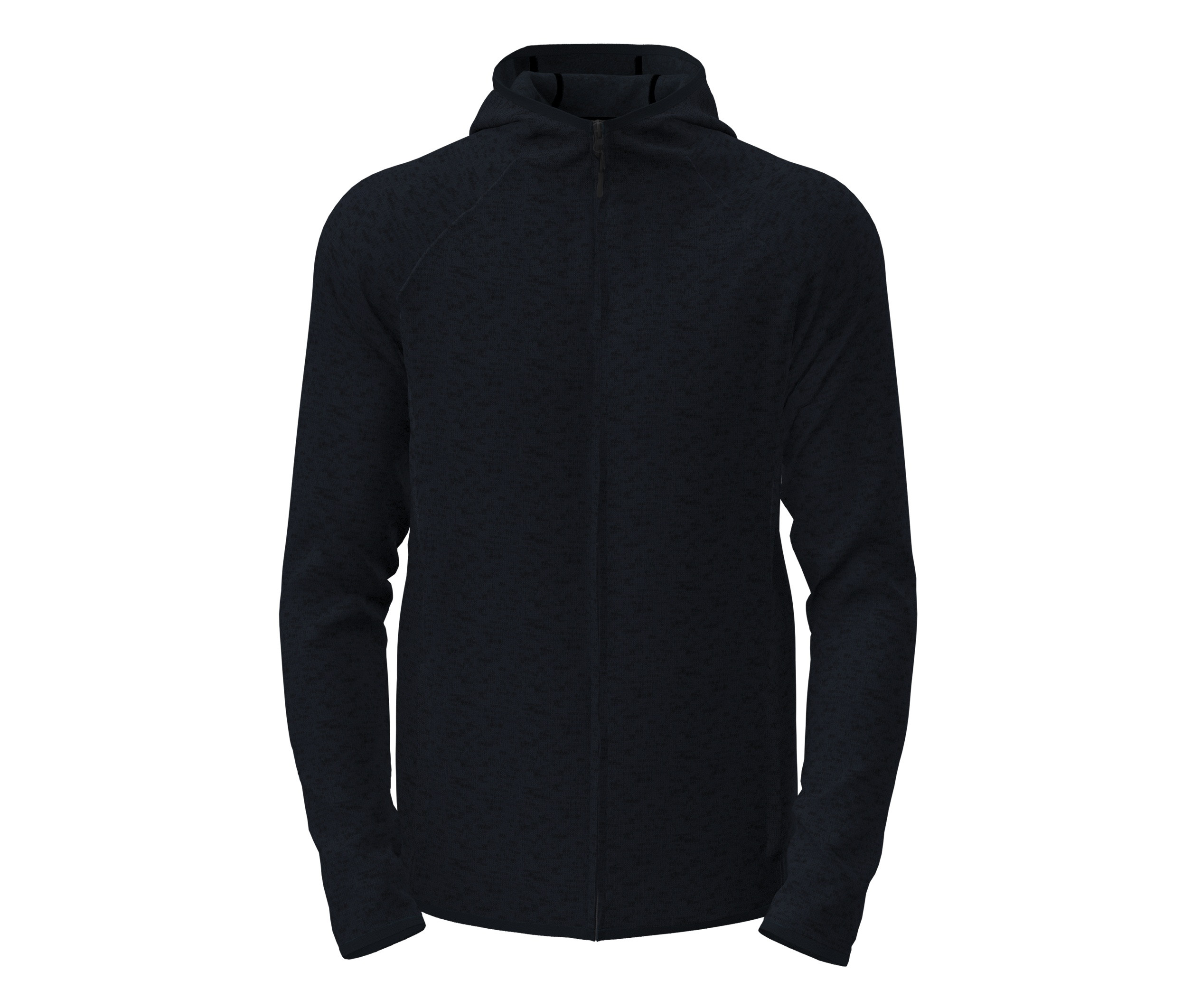 LUX HOODED KNIT FLEECE JACKET FOR MEN
