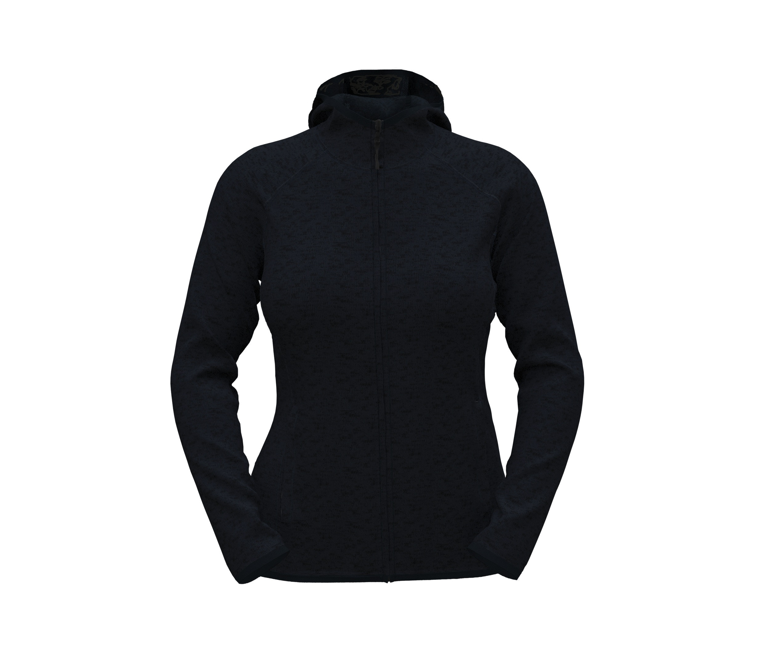 LUX HOODED KNIT FLEECE JACKET FOR WOMEN