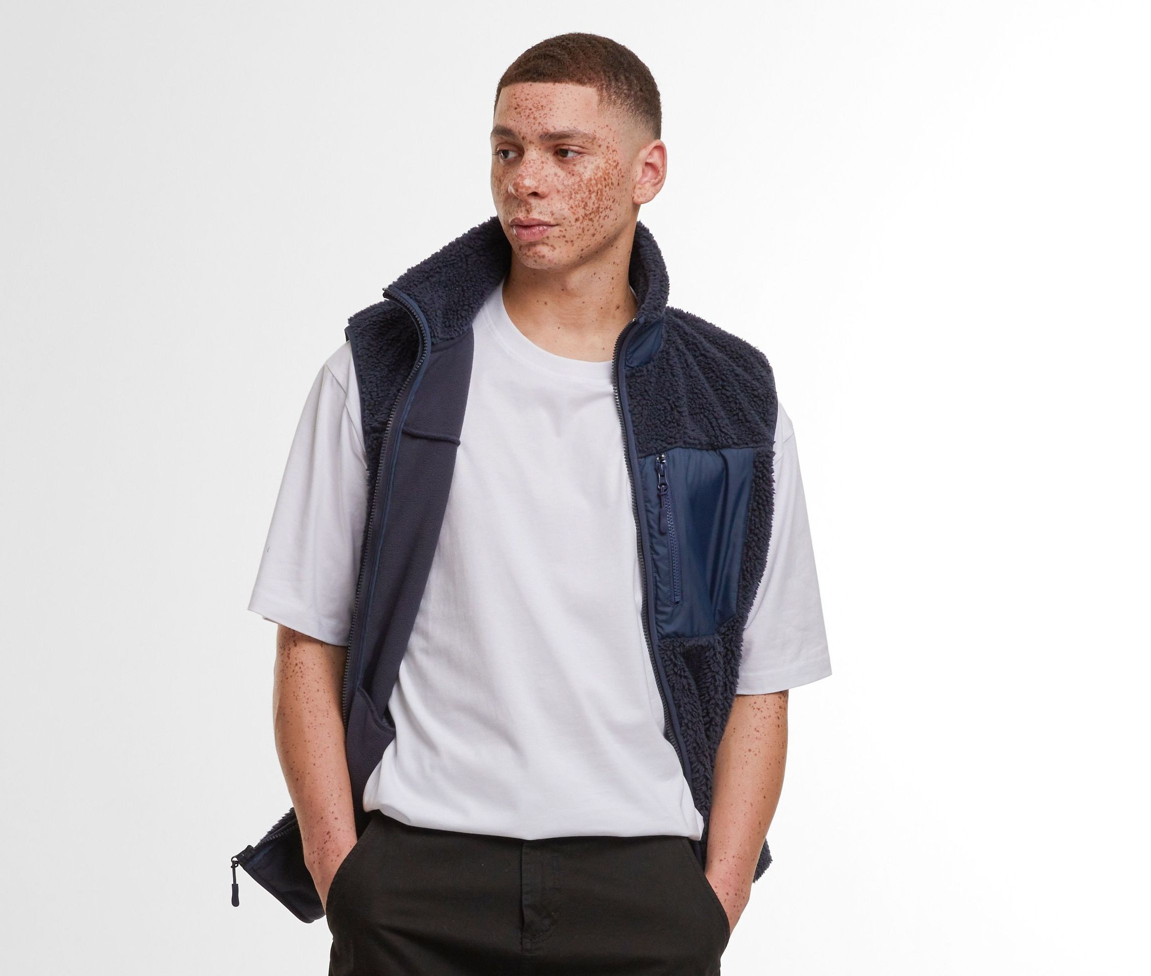 BONDED SHERPA VEST