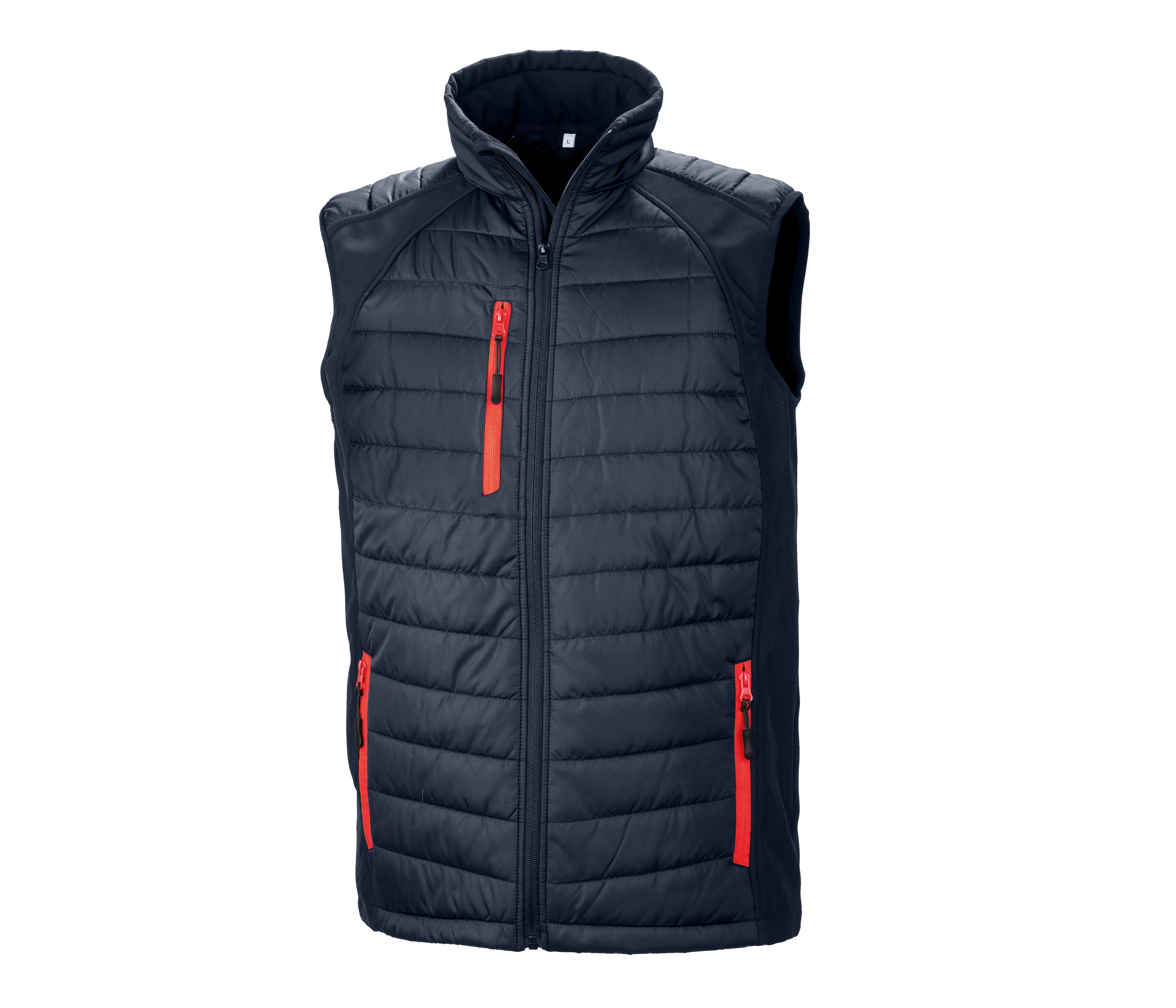 BLACK COMPASS PADDED SOFTSHELL GILET