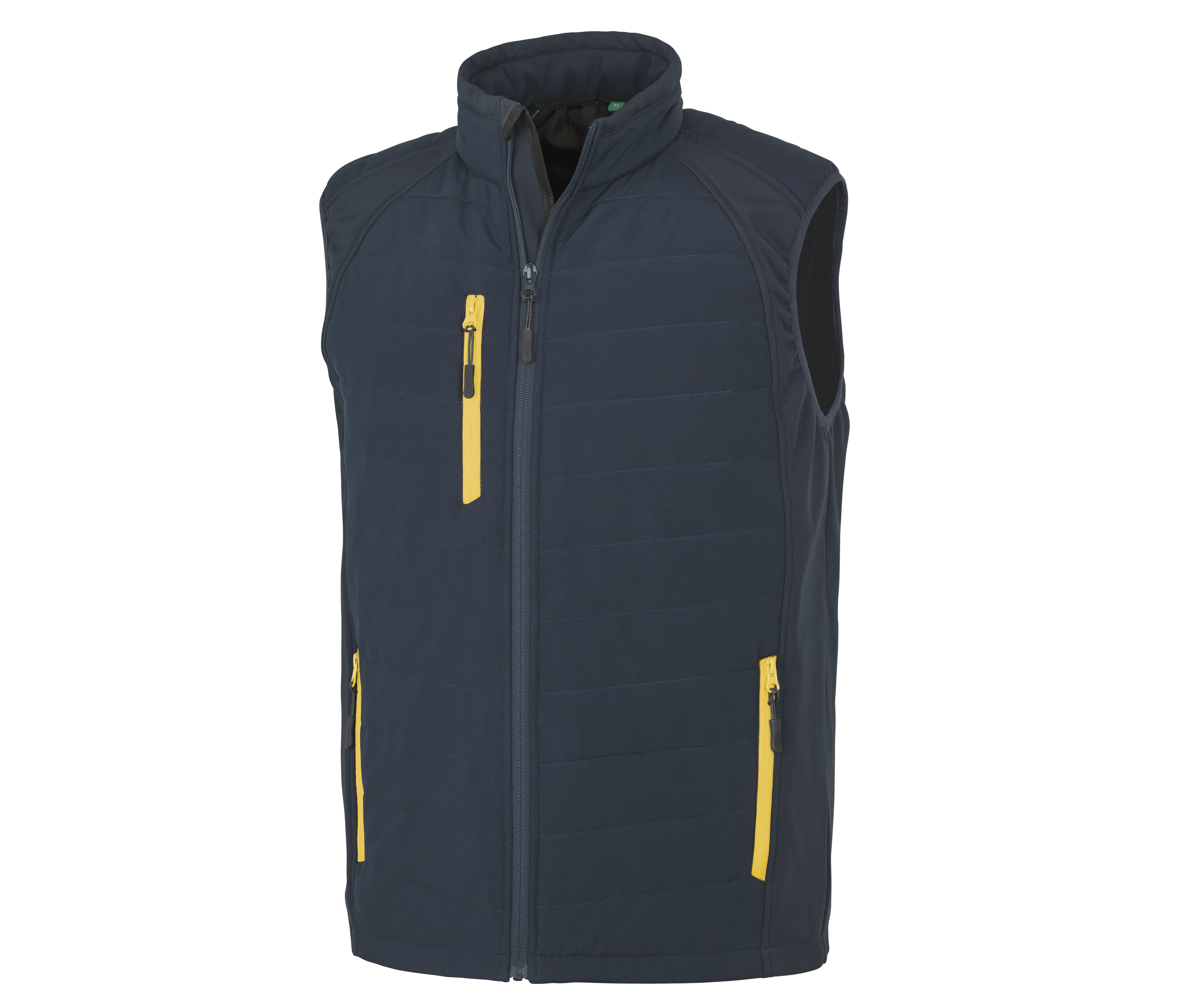 BLACK COMPASS PADDED SOFTSHELL GILET