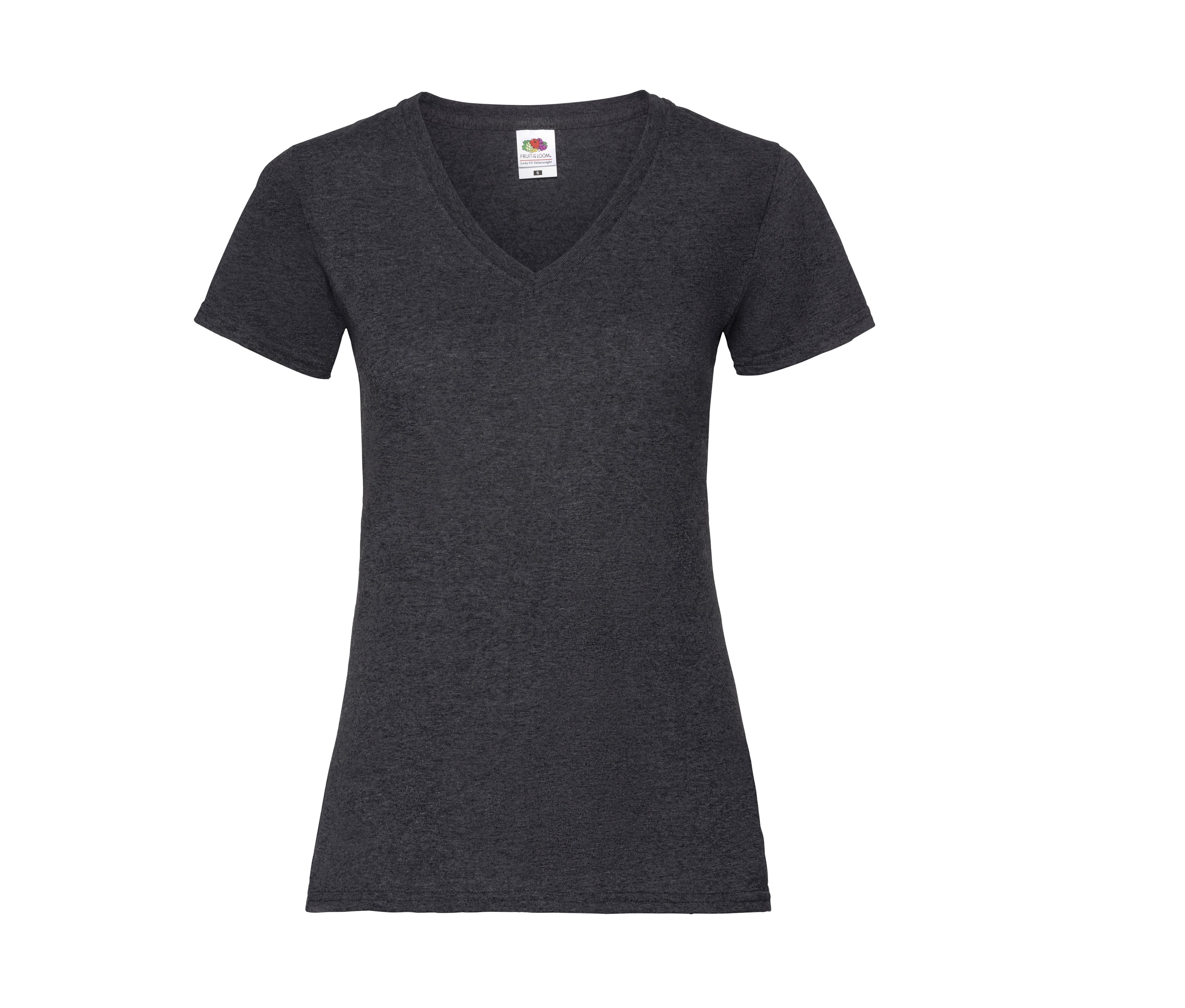 LADIES VALUEWEIGHT V-NECK T