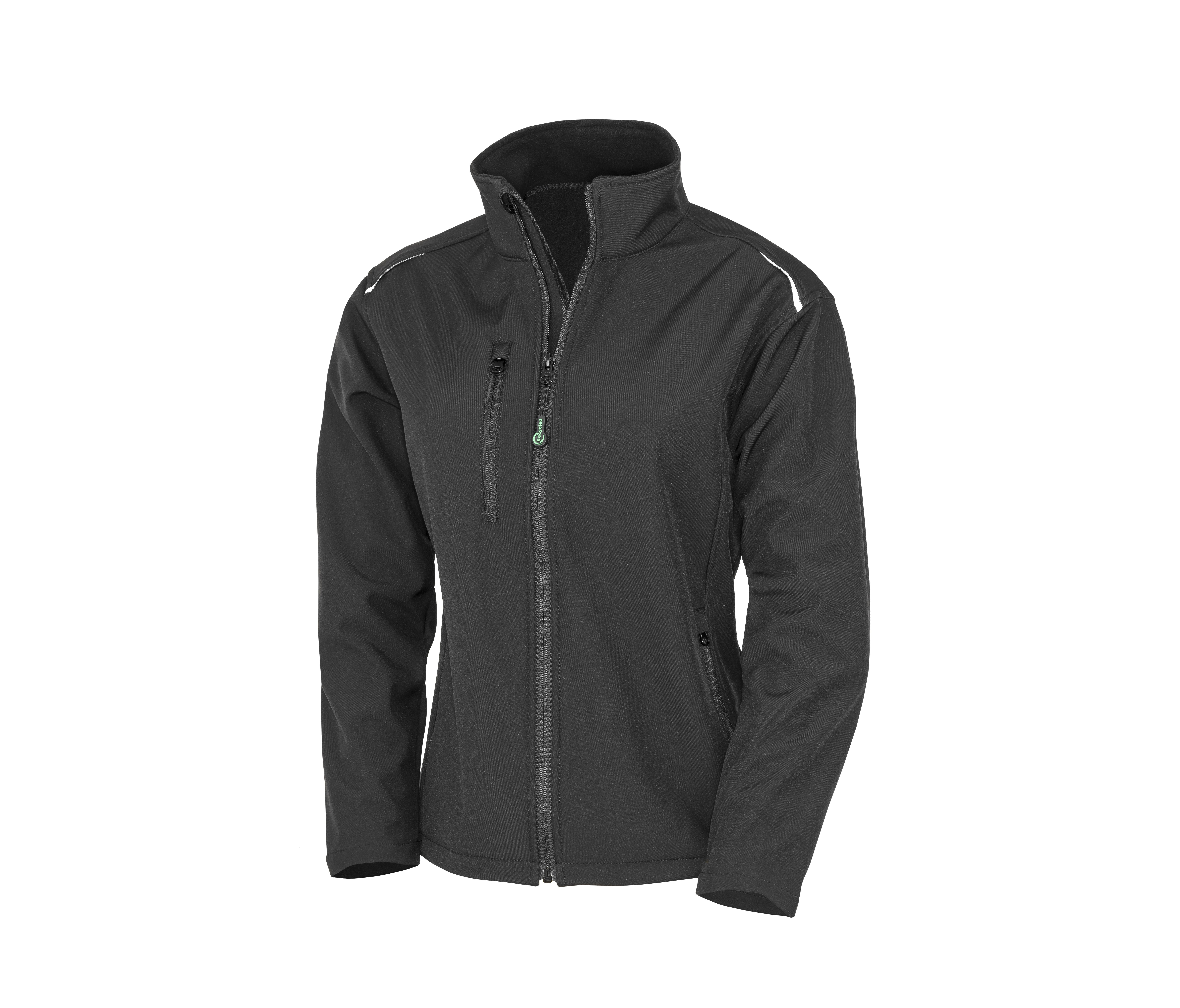 WOMENS RECYCLED 3-LAYER PRINTABLE SOFTSHELL JACKET