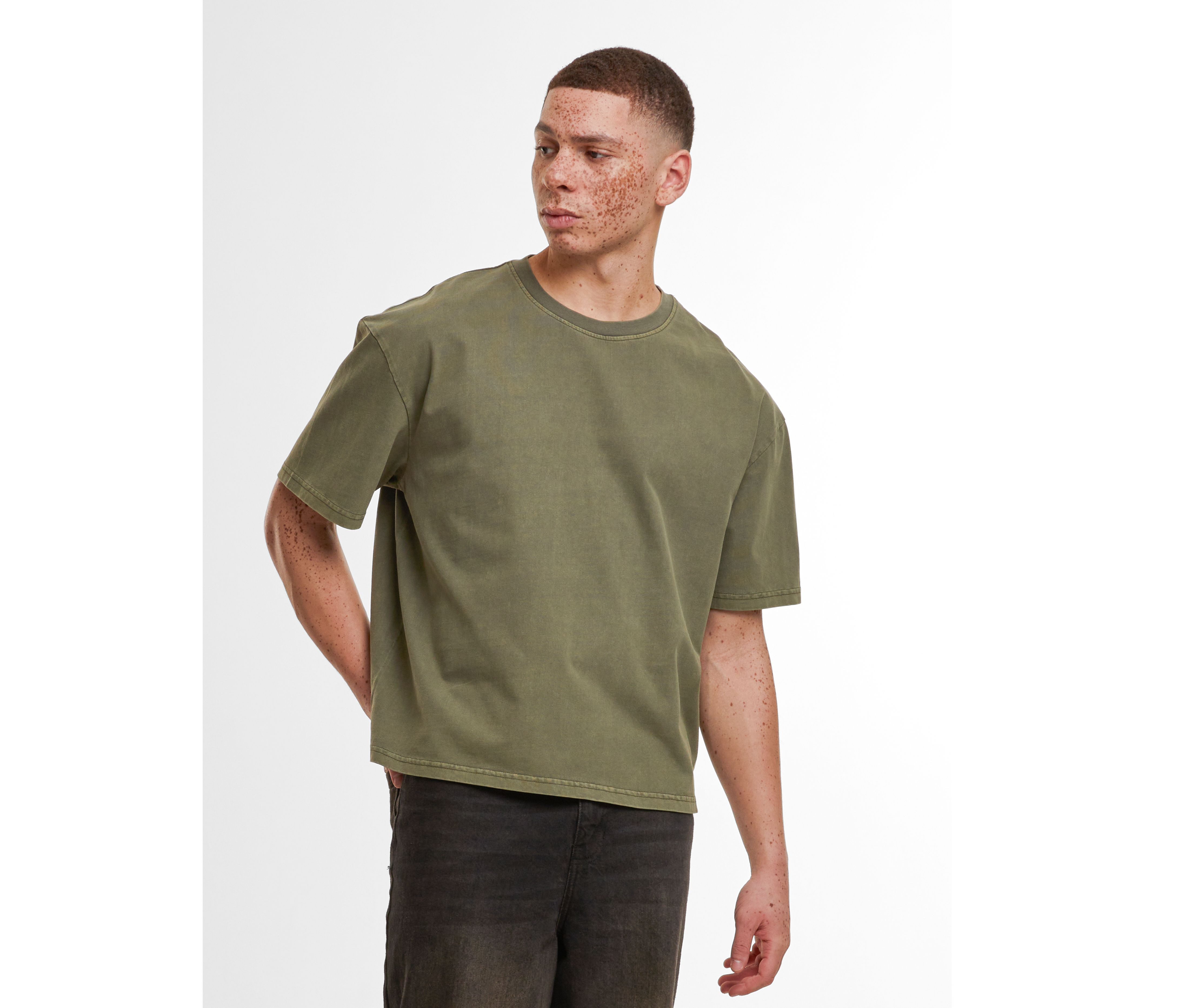 VINTAGE CROPPED HEAVY OVERSIZE TEE