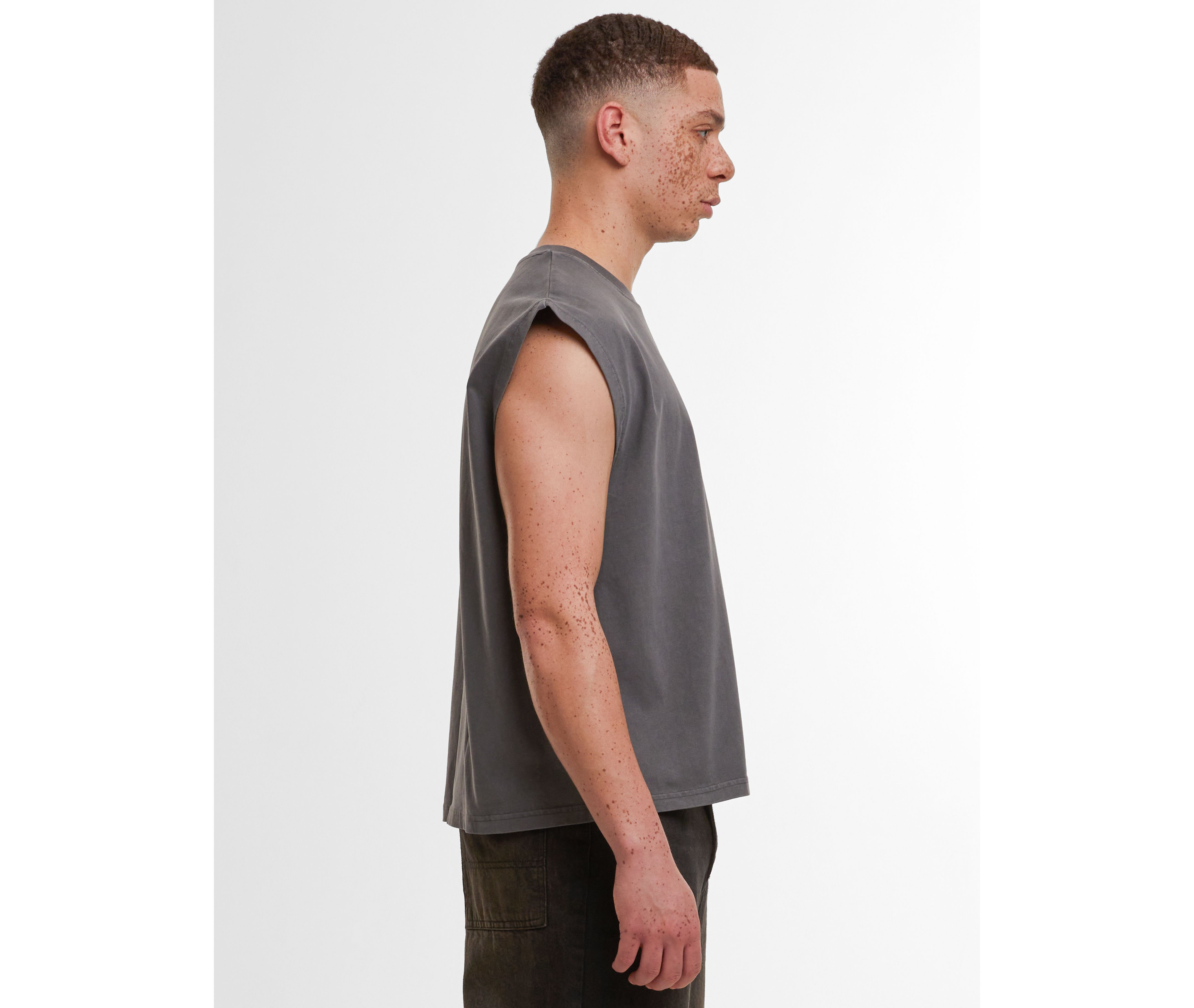 VINTAGE CROPPED HEAVY SLEEVELESS TEE