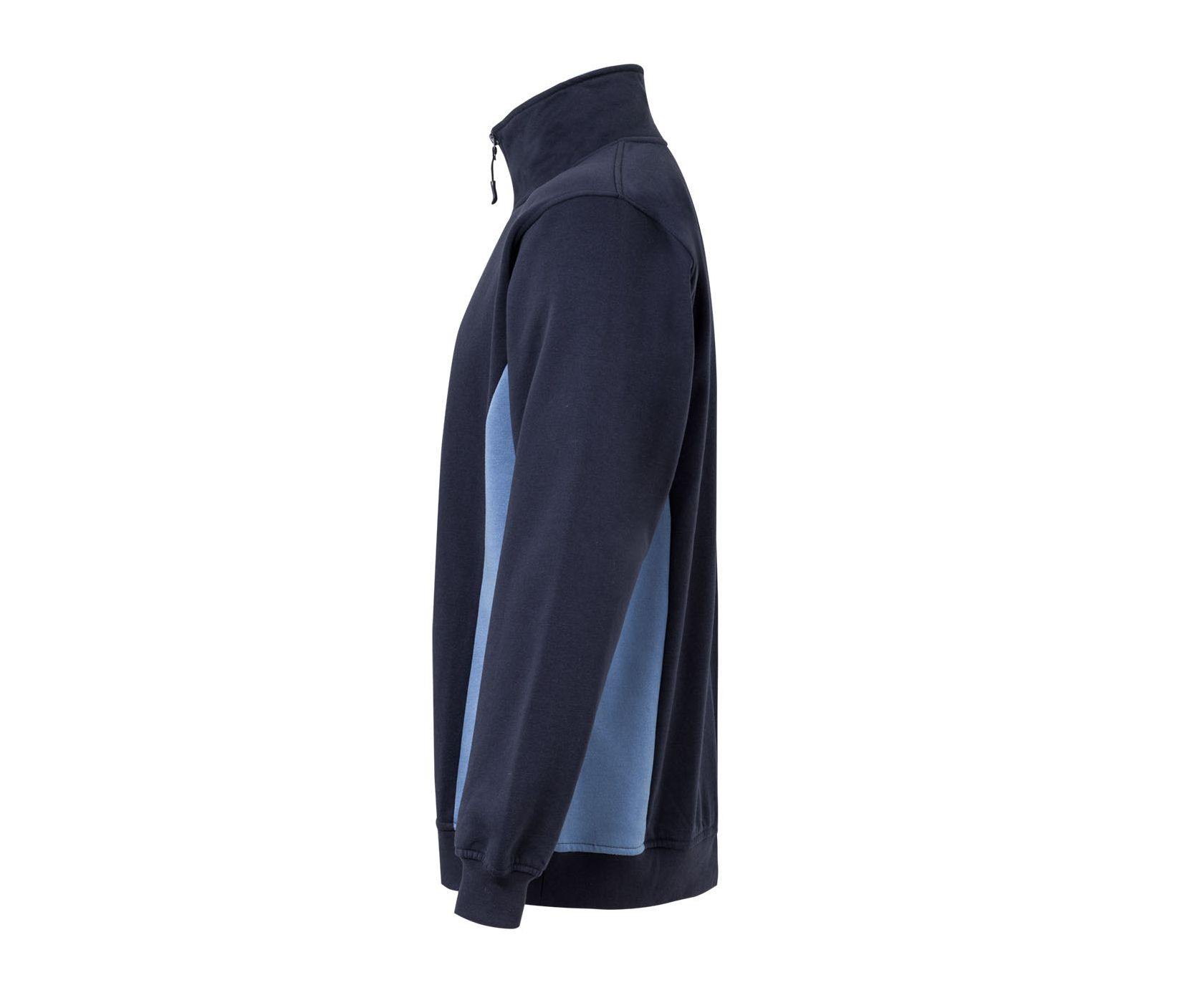 SWEAT BICOLORE COL ZIPPÉ