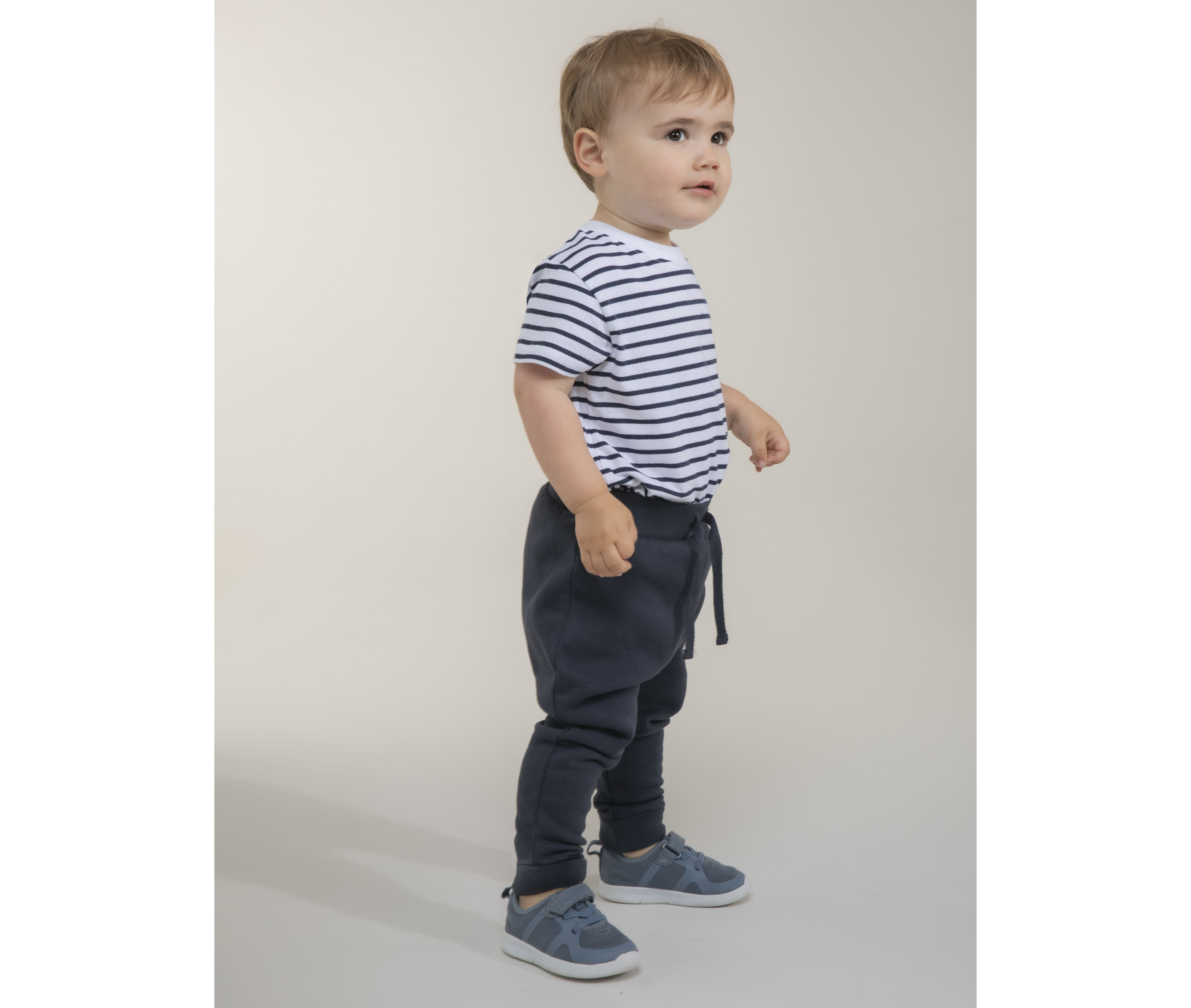 KIDS STRIPED CREW NECK T SHIRT