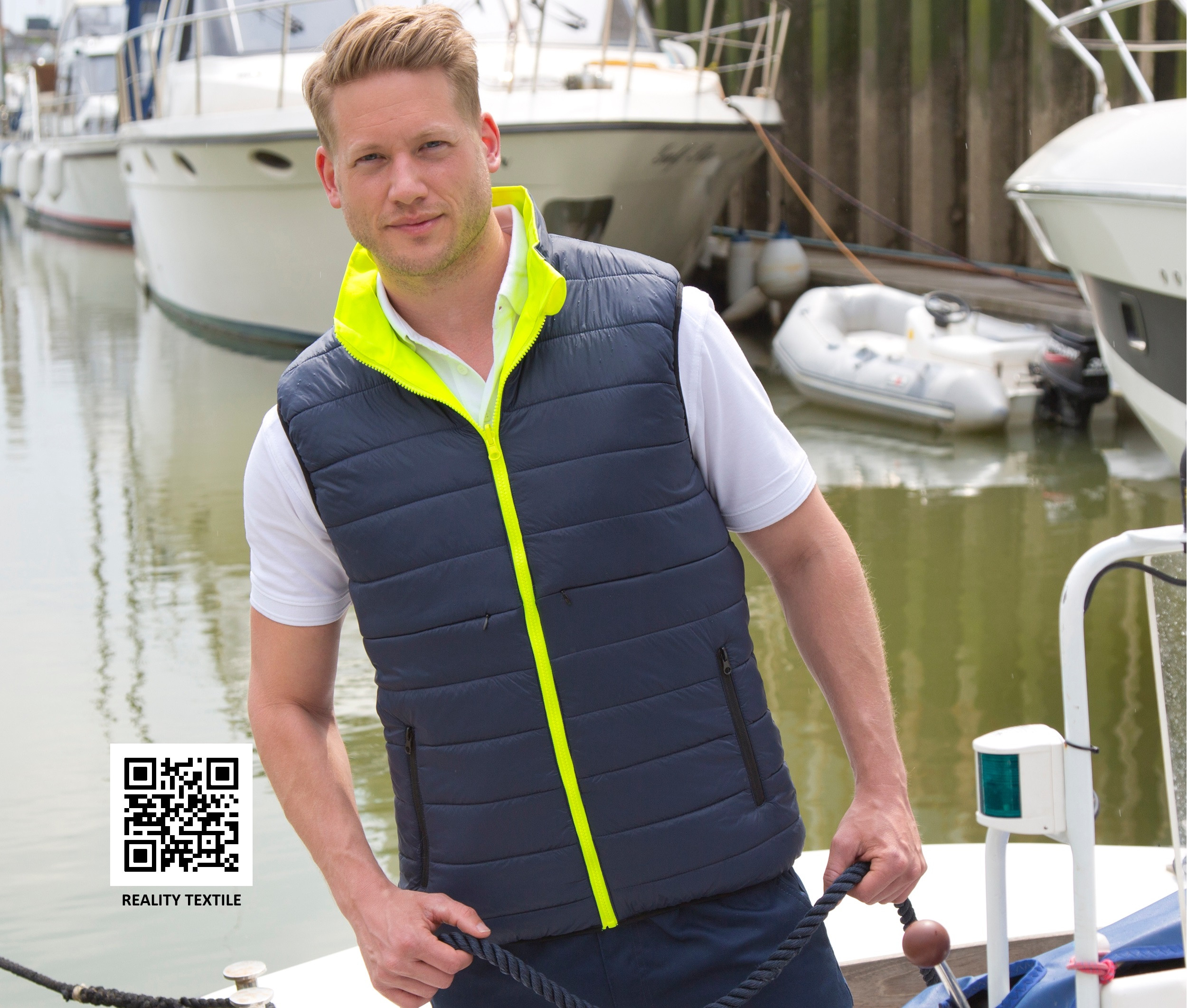 REVERSIBLE SOFT PADDED SAFETY GILET