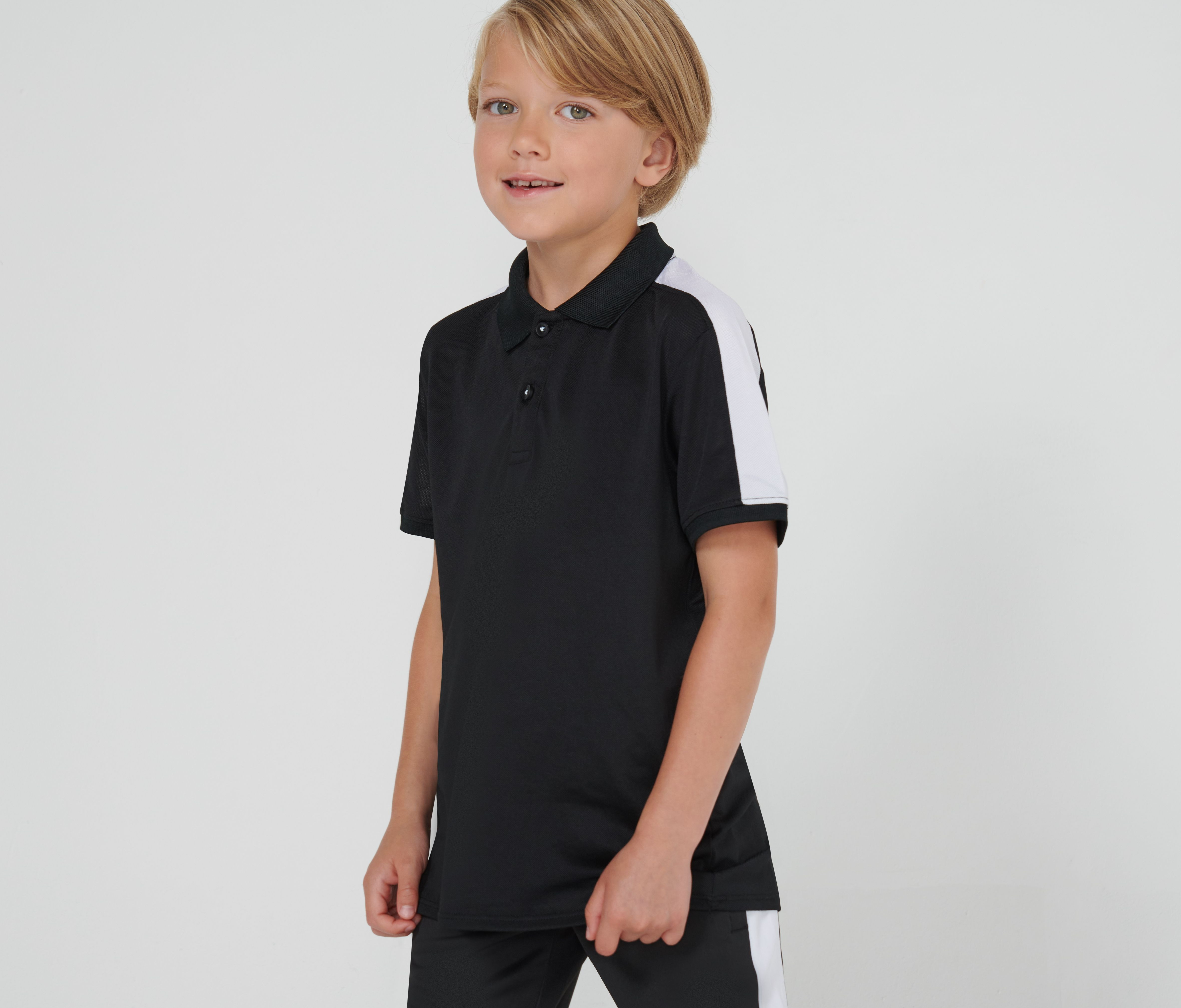 KID'S CONTRAST PANEL POLO