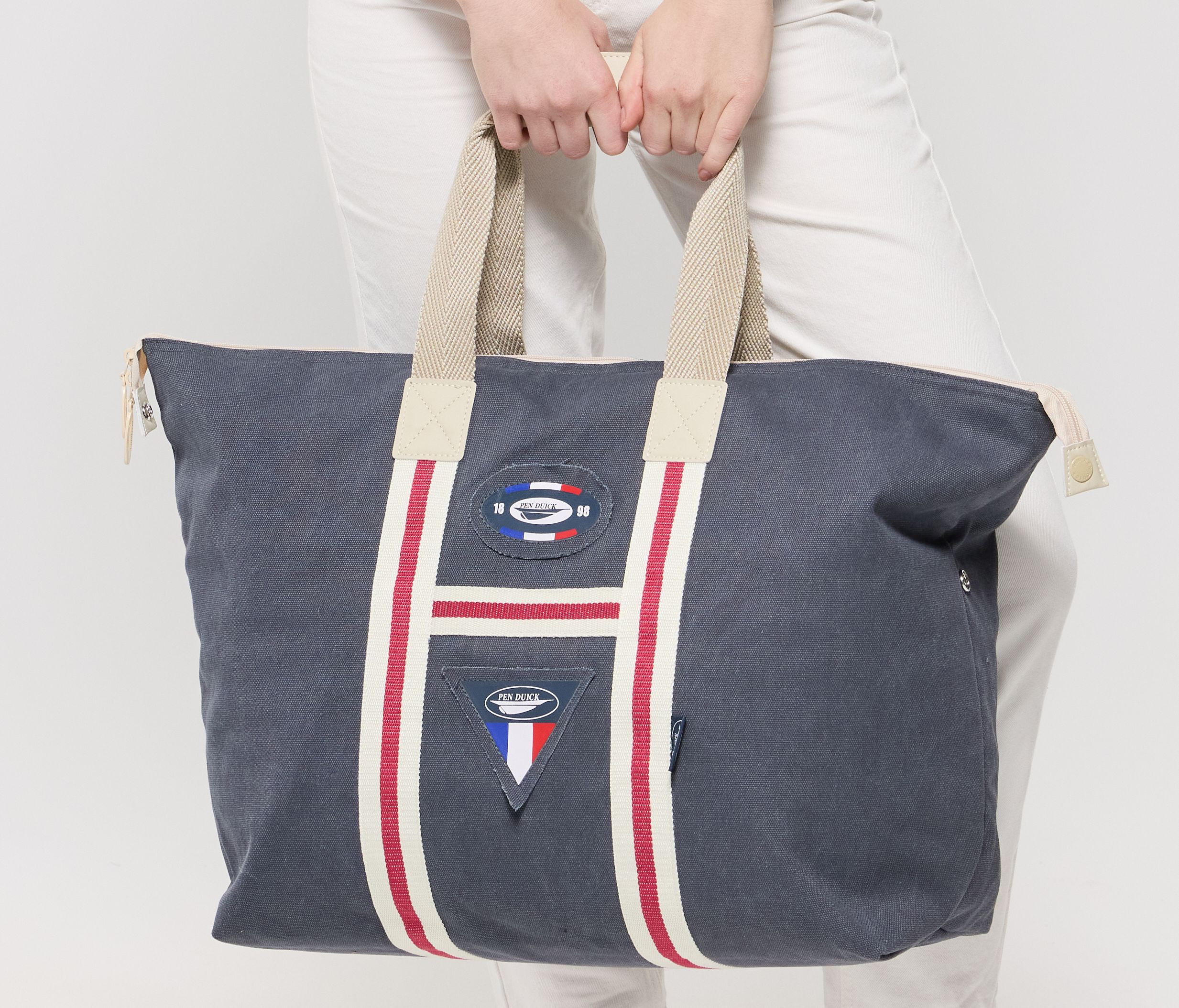 VINTAGE BIG SHOPPING BAG CANVAS