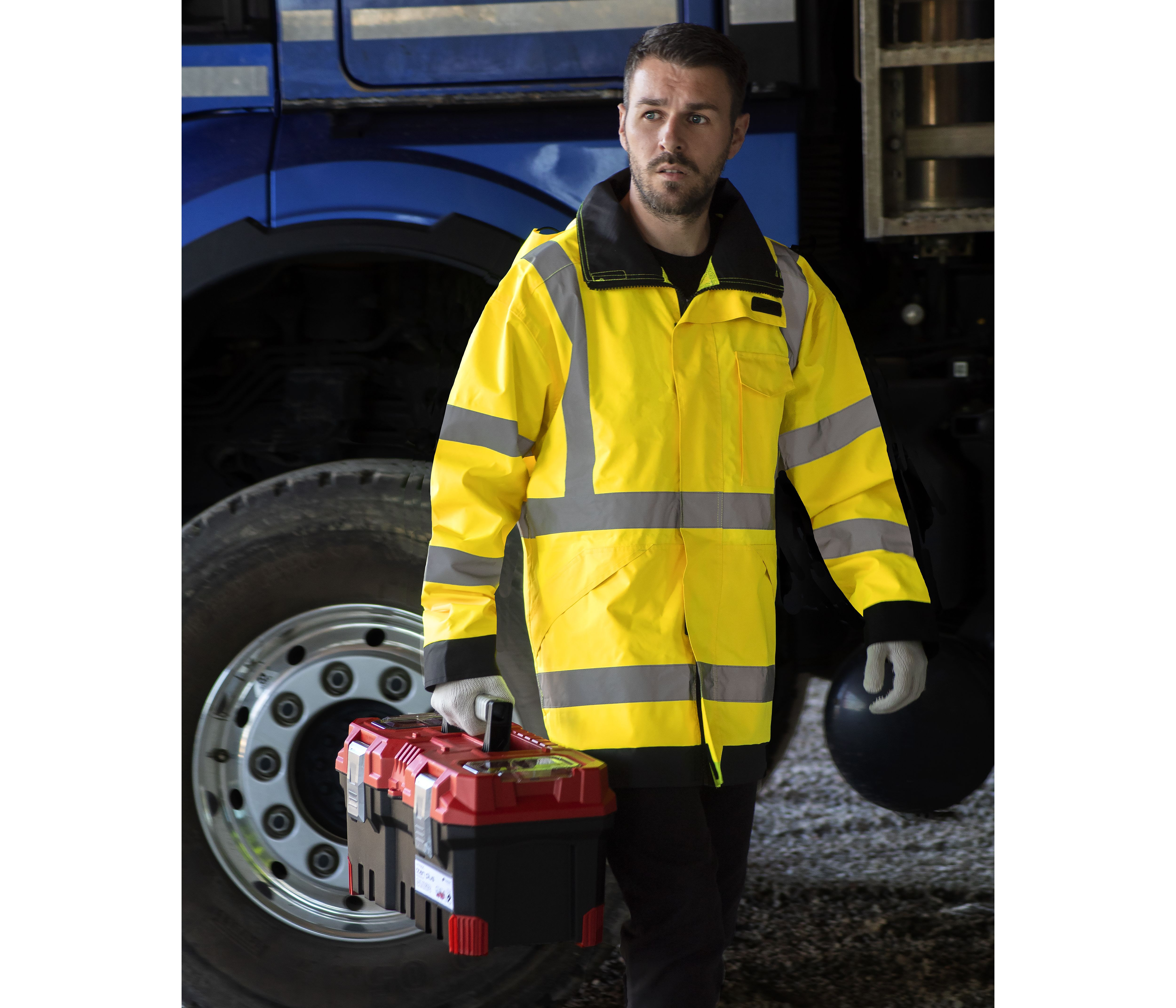 HI-VIS RAIN LITE JACKET "KAUNAS"