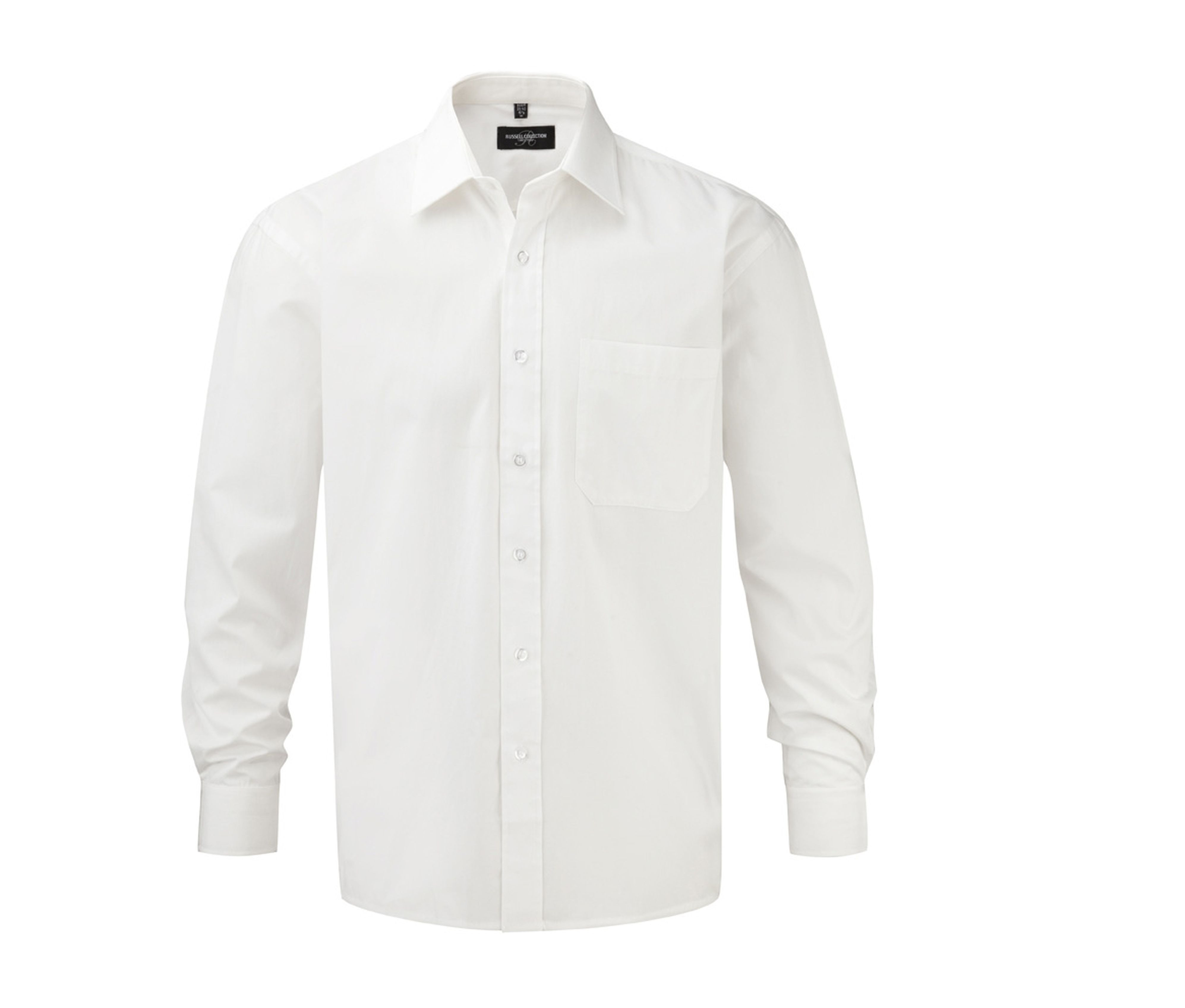 MEN'S LONG SLEEVE CLASSIC PURE COTTON POPLIN SHIRT