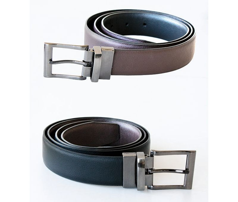 ELEGANT TWO-COLOR REVERSIBLE BELT "SCHAFFHAUSEN"