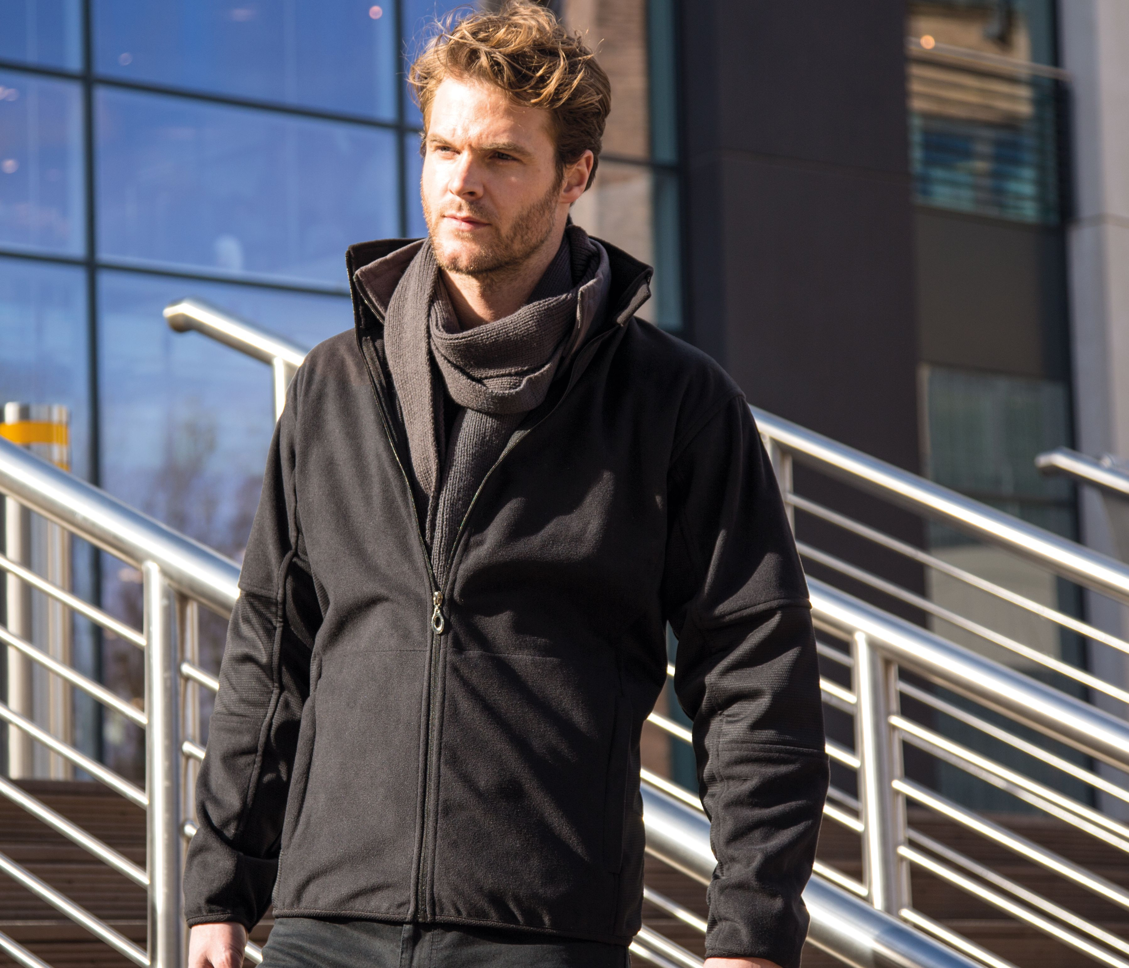 MENS COMBED PILE SOFTSHELL JACKET