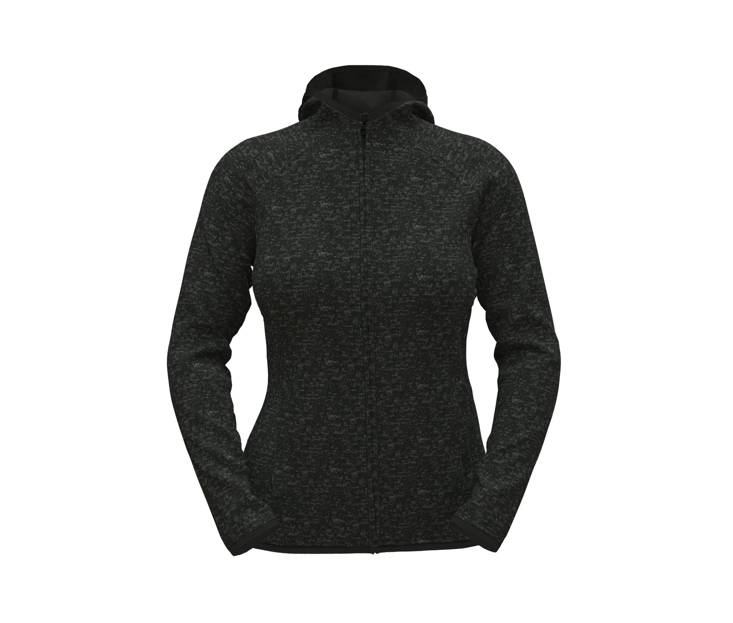 LUX HOODED KNITFLEECE JACKET FOR WOMEN
